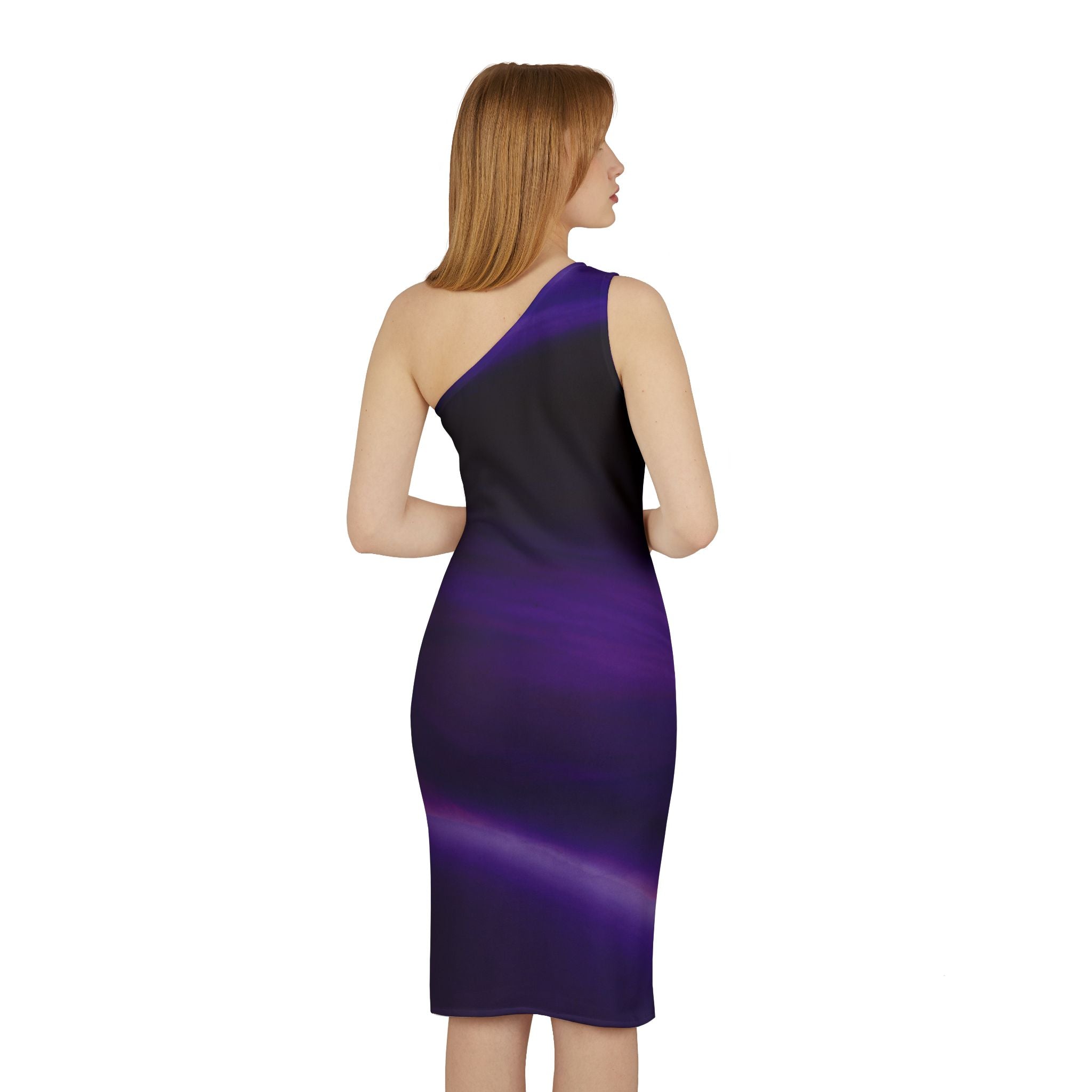 Purple Sexy Elegant One Shoulder Dress, Bodycon Party Cocktail Dress, Valentines, Birthday Outfit, Sleeveless Fitted Dresses