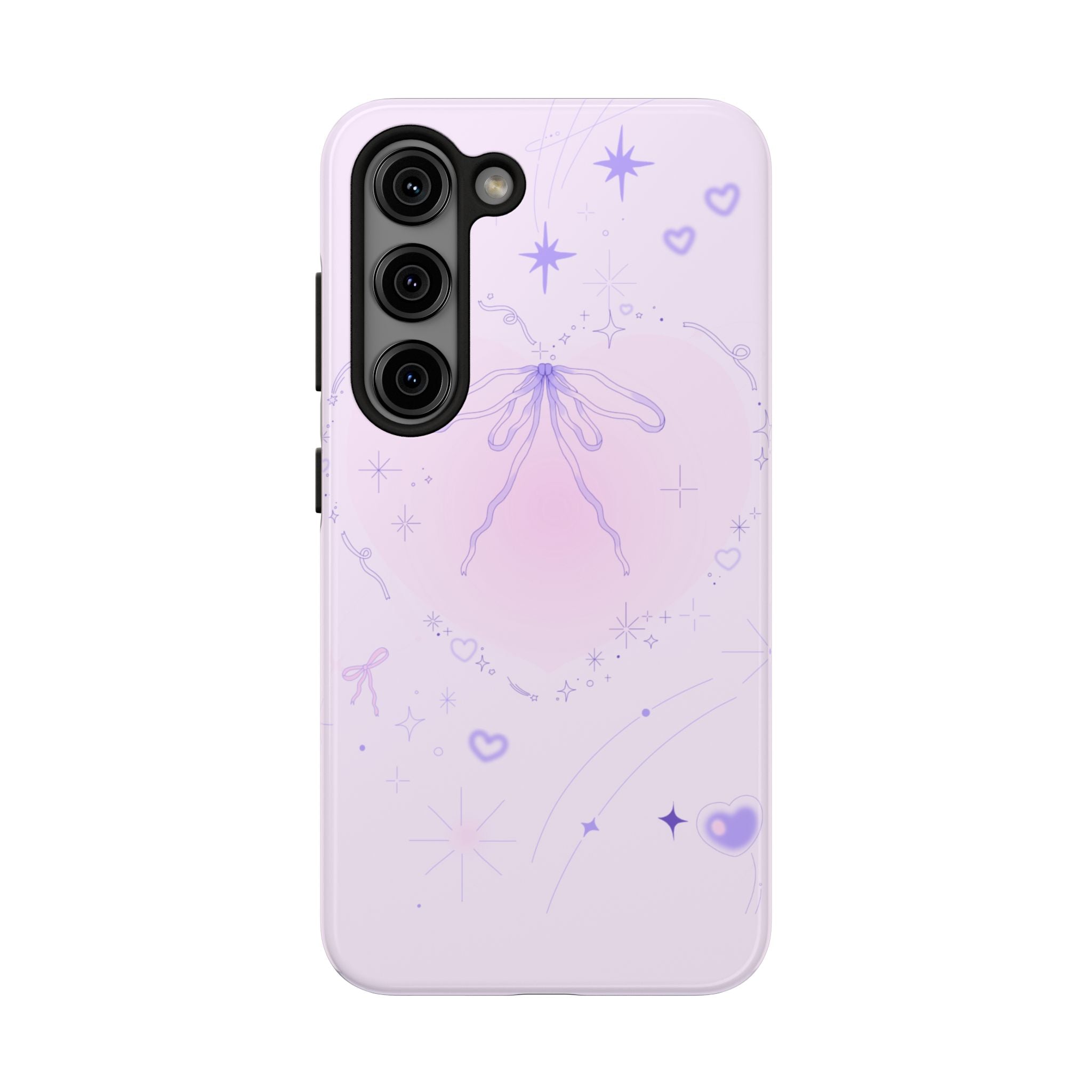 Pink Purple Delicate Fine Line Design, Elegant Phone Cases, Stylish Phone Covers, Chic Phone Protectors, Fashionable Case for Her, Trendy Smartphone Accessories