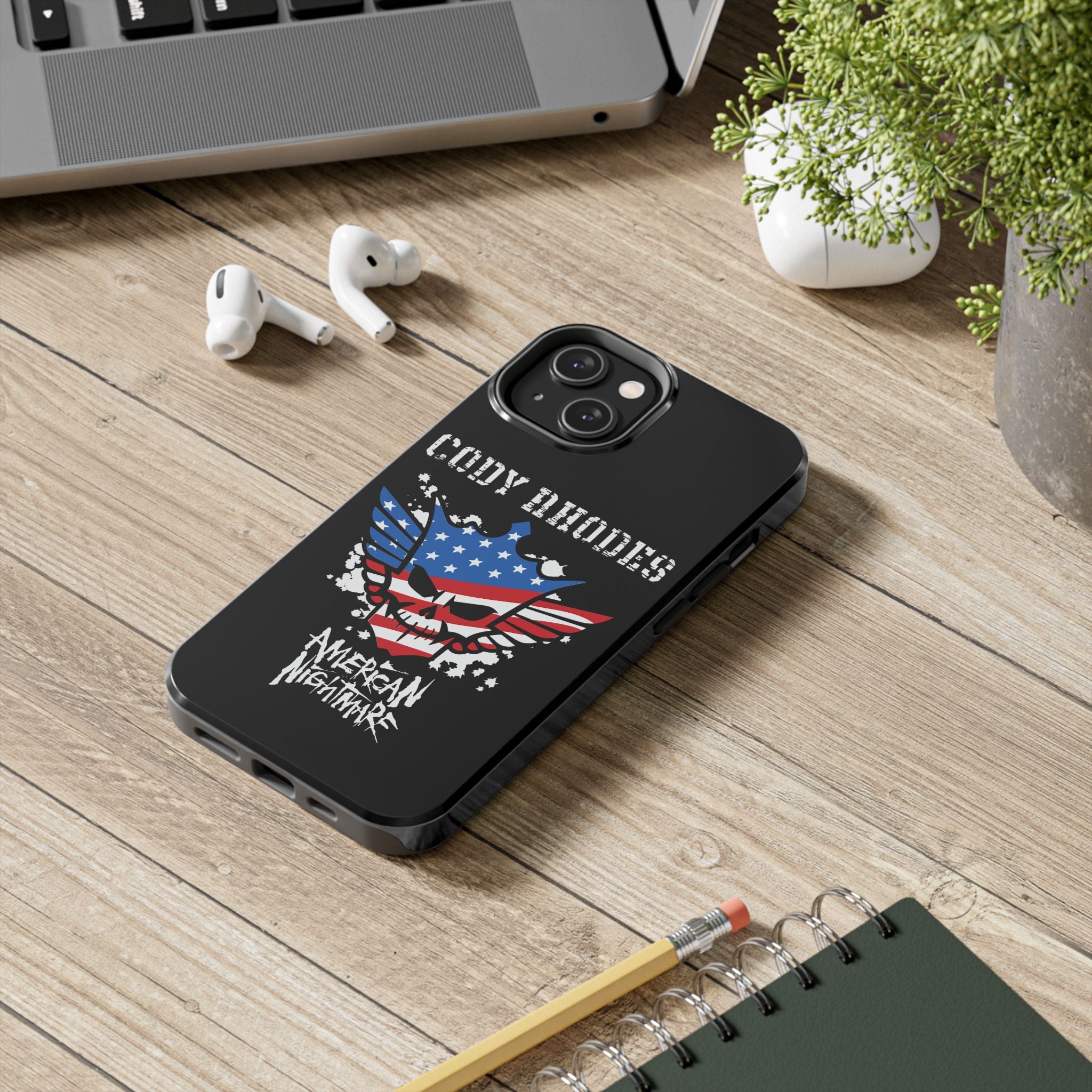 Cody Rhodes, American Nightmare, iPhone and Samsung Case Cool Graphic Sports Fan Phone Case