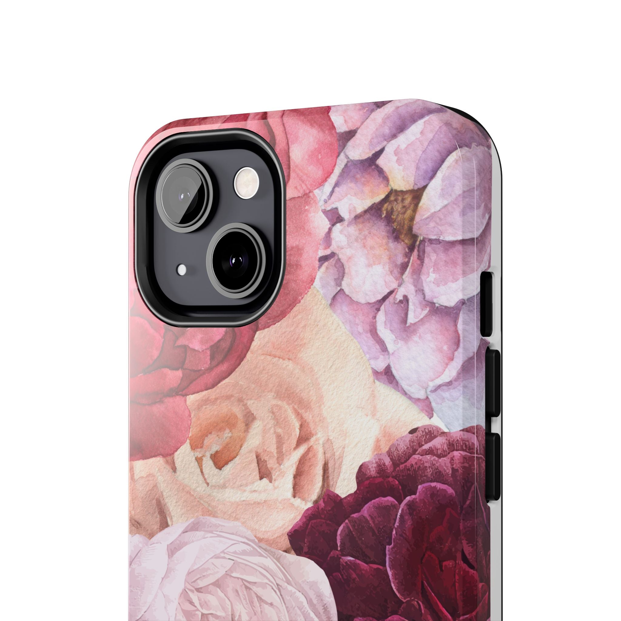 Pink Purple Watercolor Flower, Elegant Phone Cases, Stylish Phone Covers, Chic Phone Protectors, Fashionable Case for Her, Trendy Smartphone Accessories