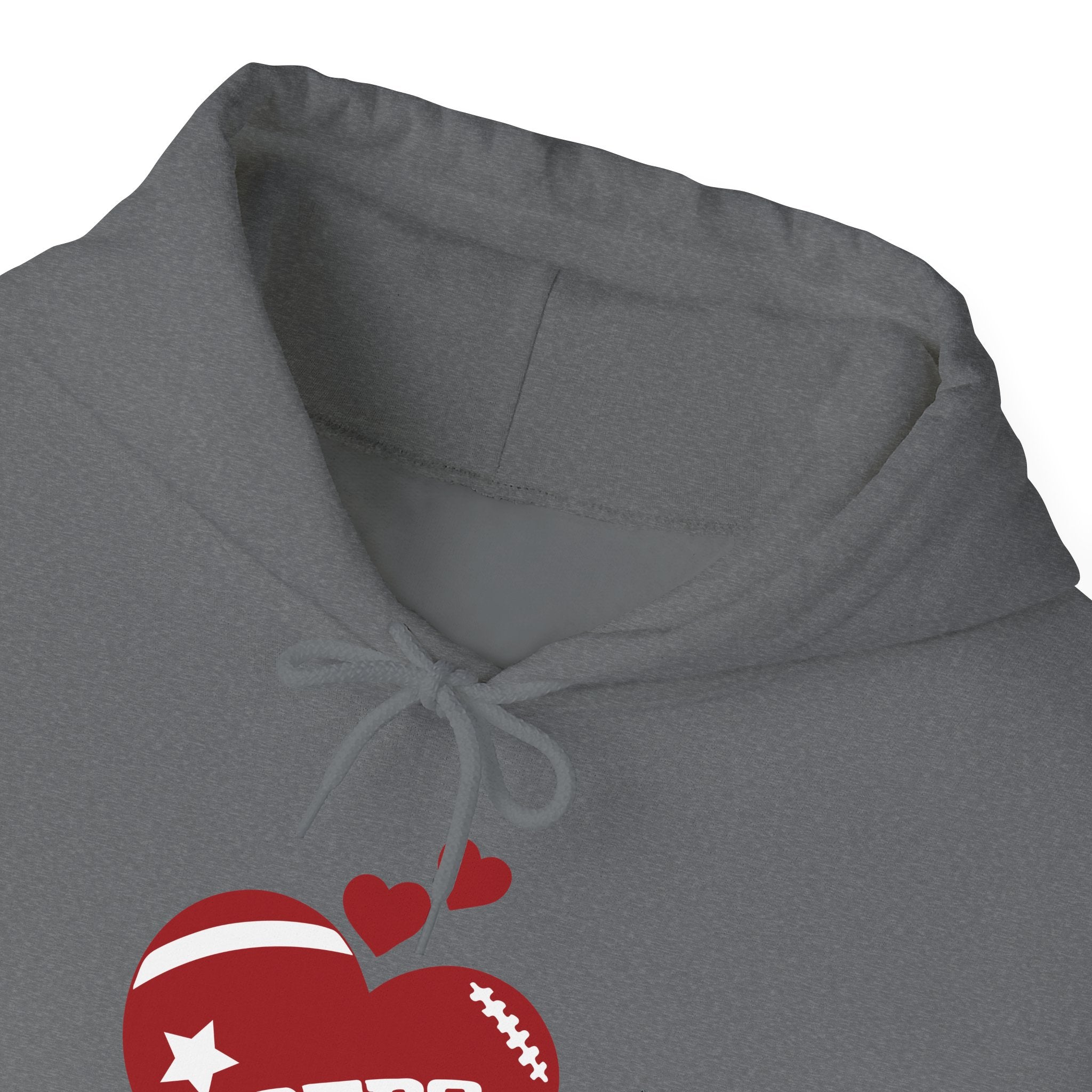 Cute Heart San Francisco Football Hoodies, SF Sports Team Sweatshirt, Football Fan Shirt, Hoodie Gift for Him-Her