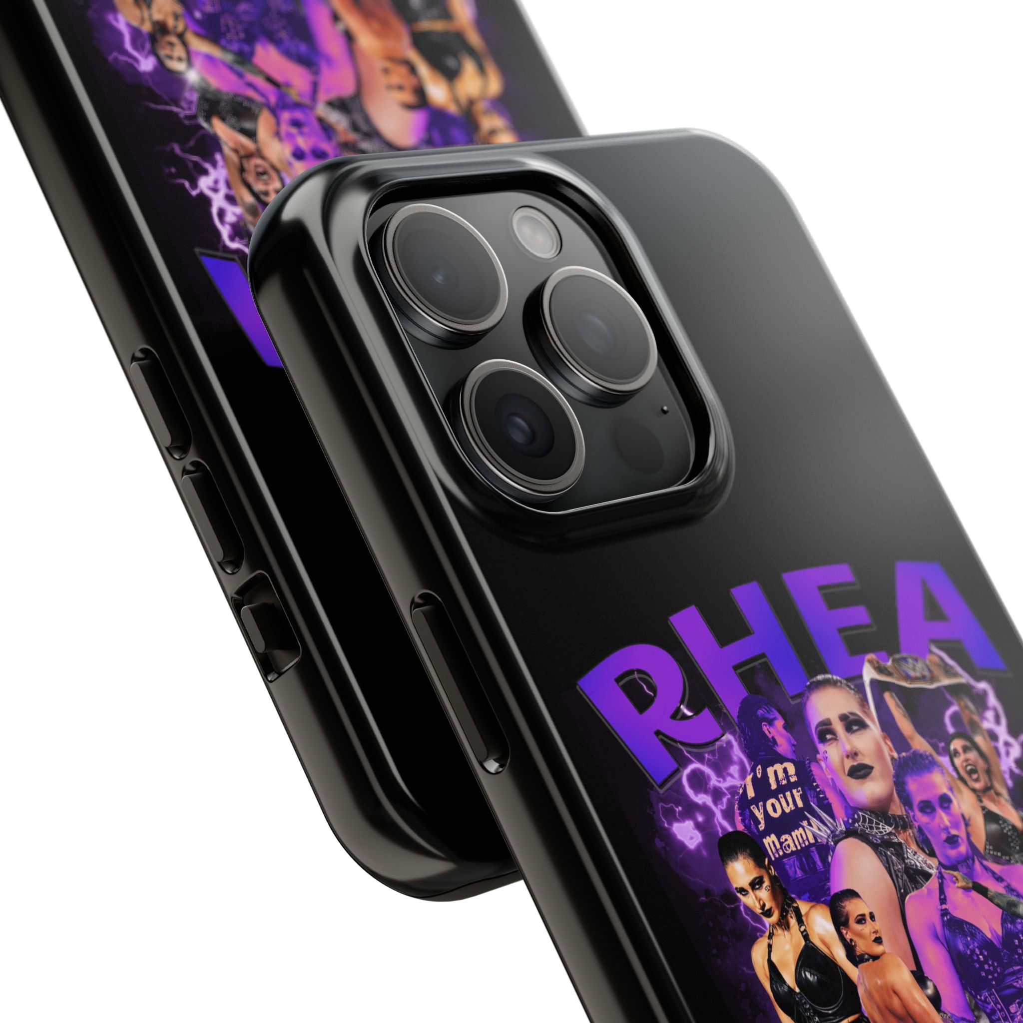 Rhea Ripley Graphic Portrait Design, iPhone and Samsung Case Cool Graphic Sports Fan Phone Case