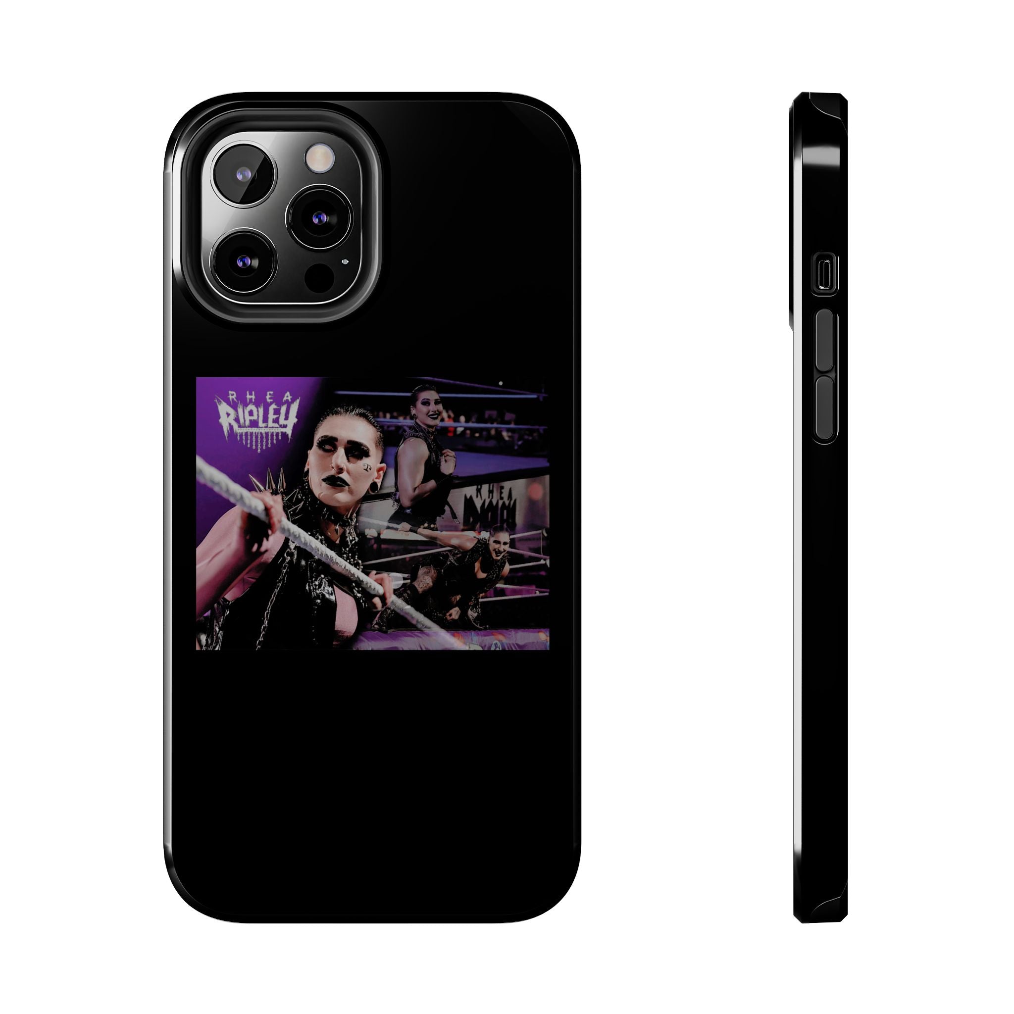 Rhea Ripley Wrap Graphic Portrait Design, iPhone and Samsung Case Cool Graphic Sports Fan Phone Case