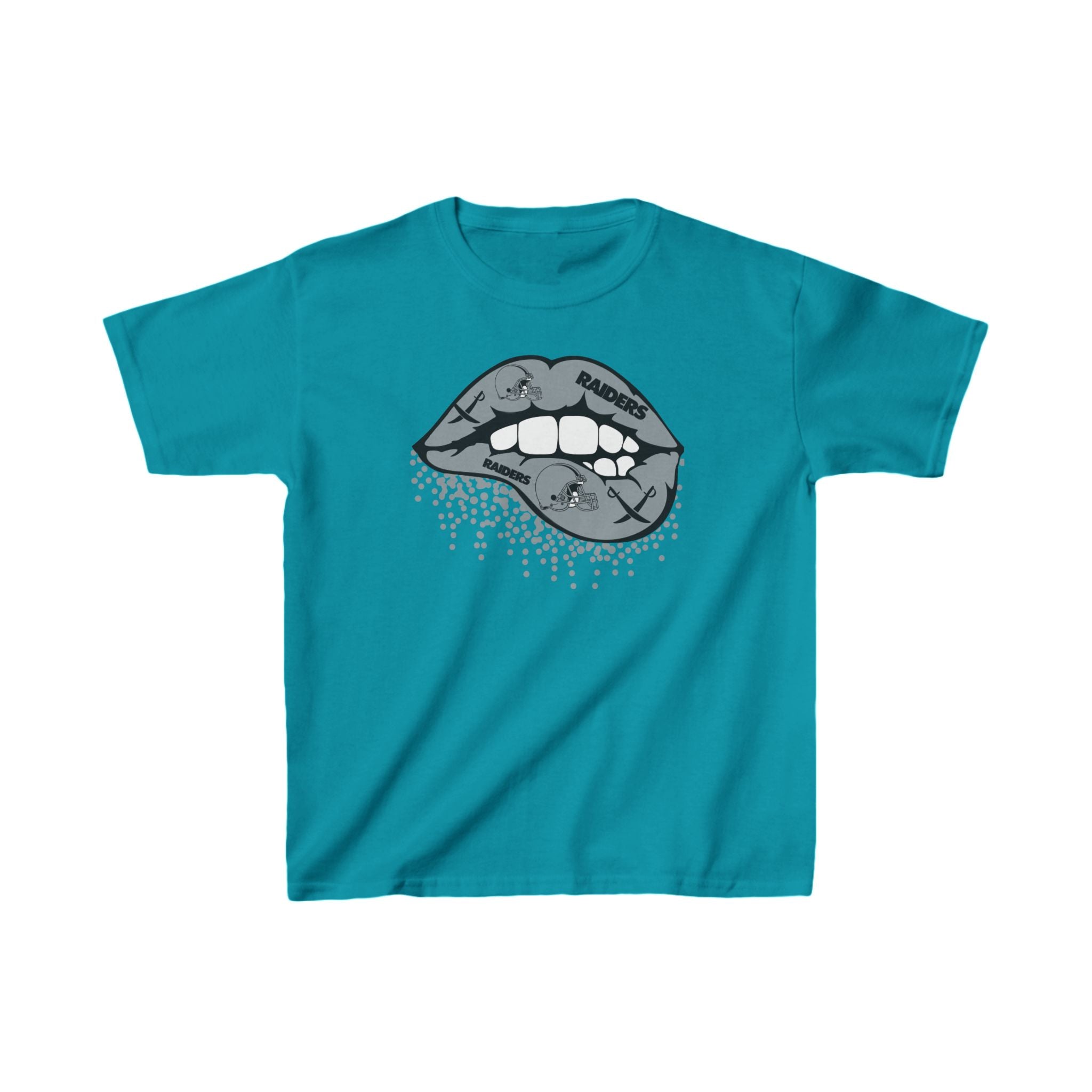 Lip Bite Raiders Shirt for Kids, Gift Fan Sports Shirt, Children Shirt Clothing, Youth Team Game Day Shirt, Unisex Shirt