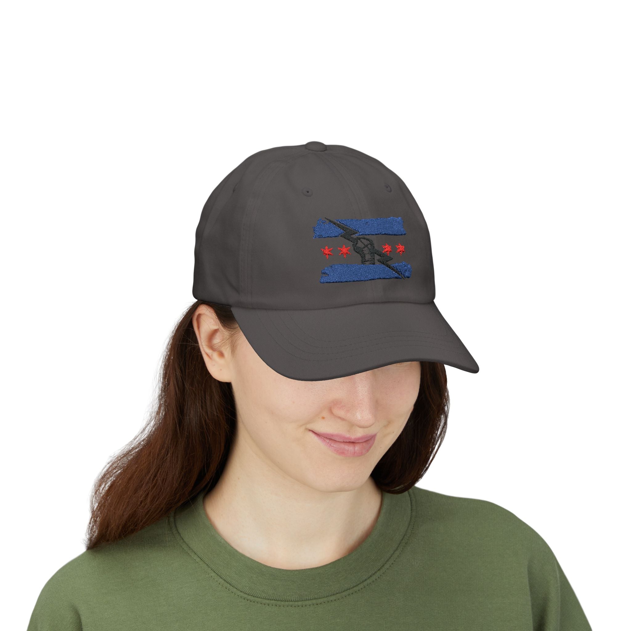 CM Punk Flag Blue-Red-Black, Sports Fan, Wrestling Dad Cap for Her and Him - Unisex Classic