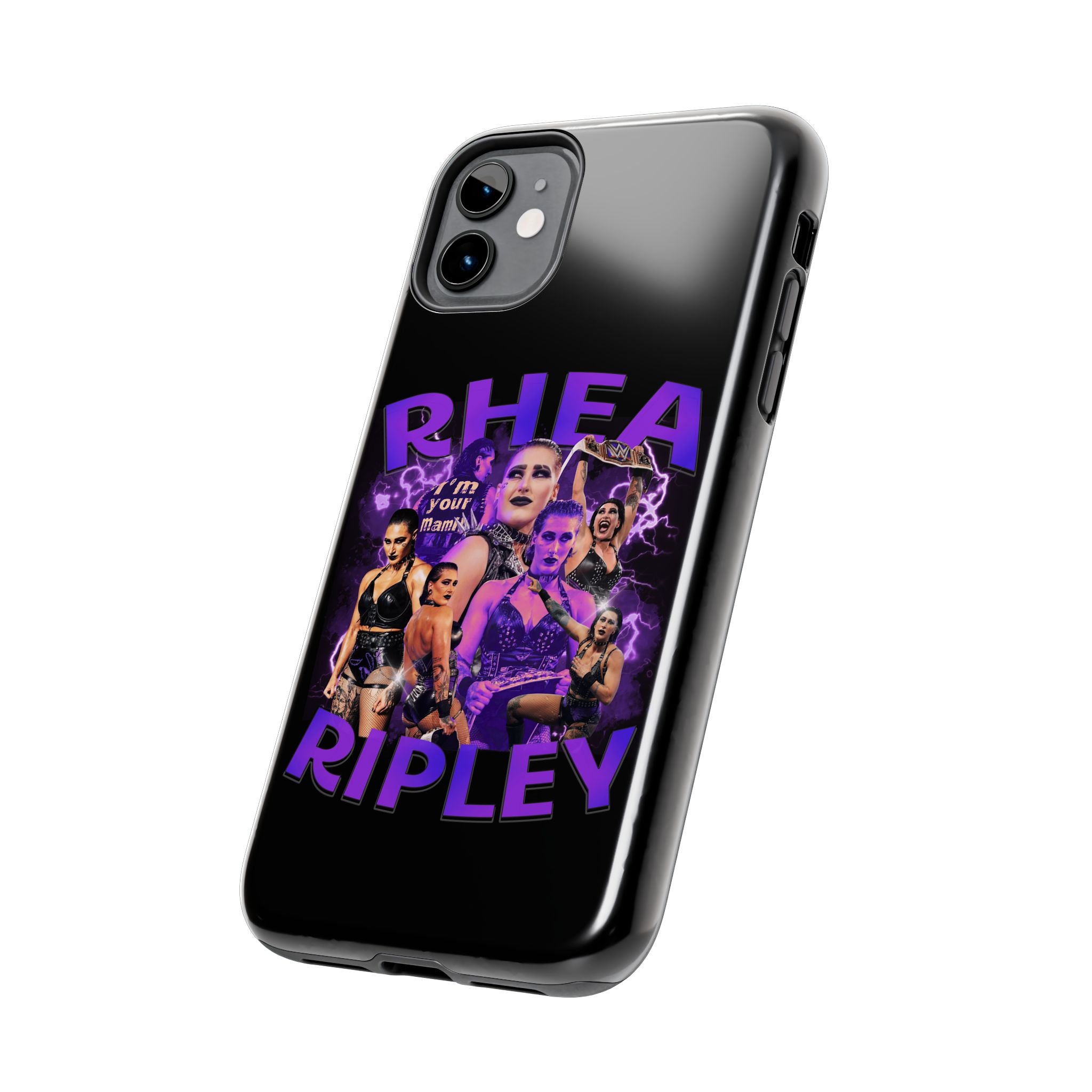 Rhea Ripley Graphic Portrait Design, iPhone and Samsung Case Cool Graphic Sports Fan Phone Case