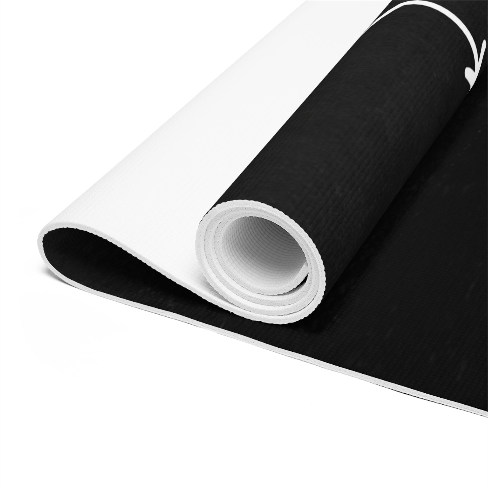 Black Foam Yoga Mat, Non Slip Workout Mat for Men Women, Thick Fitness Mat, Pilates Floor Mat, Exercise Yoga