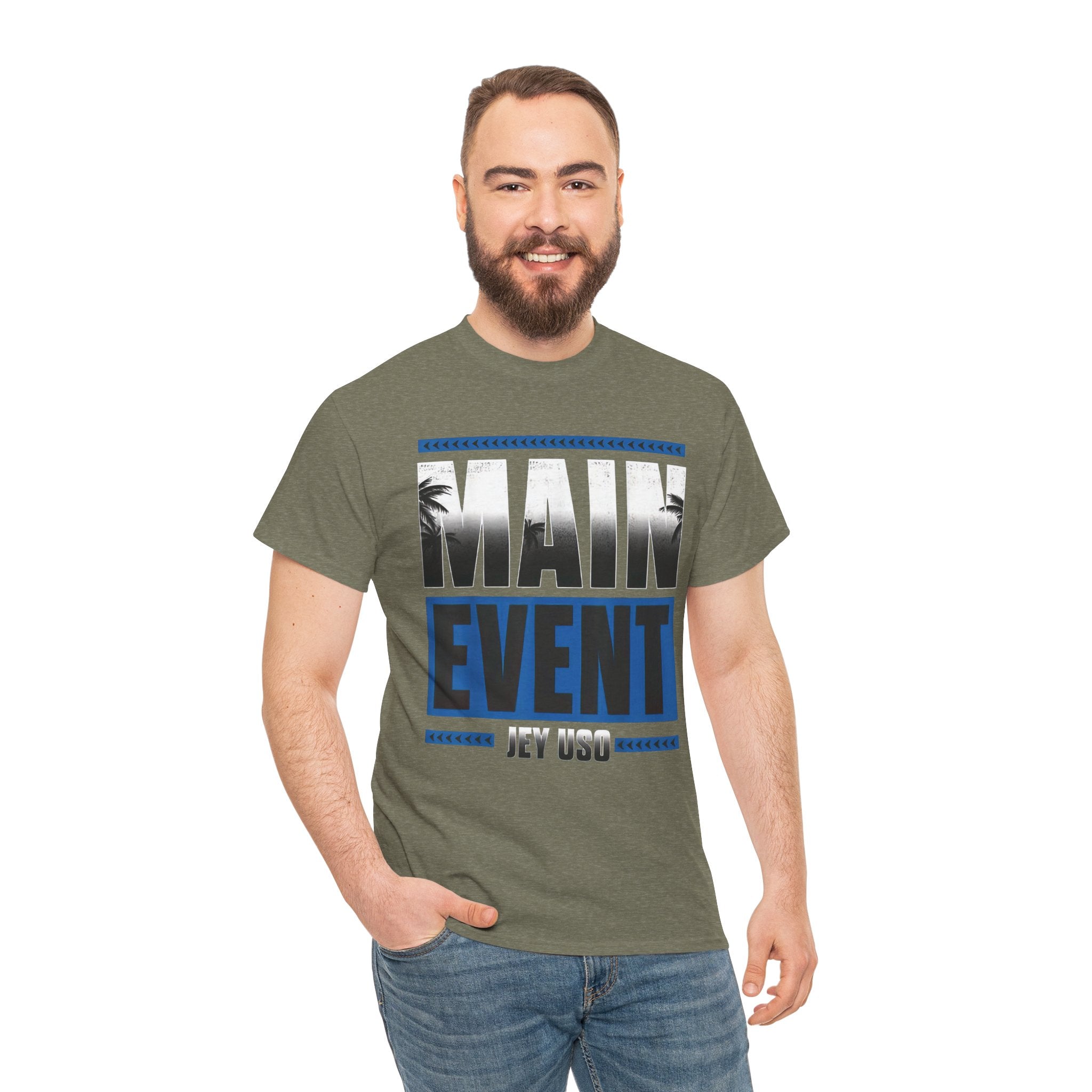 Main Event Uso Wrestling T-Shirt, Heavy Cotton Tee, Unisex Shirt, Wrestling Fan Gift, Graphic Tee