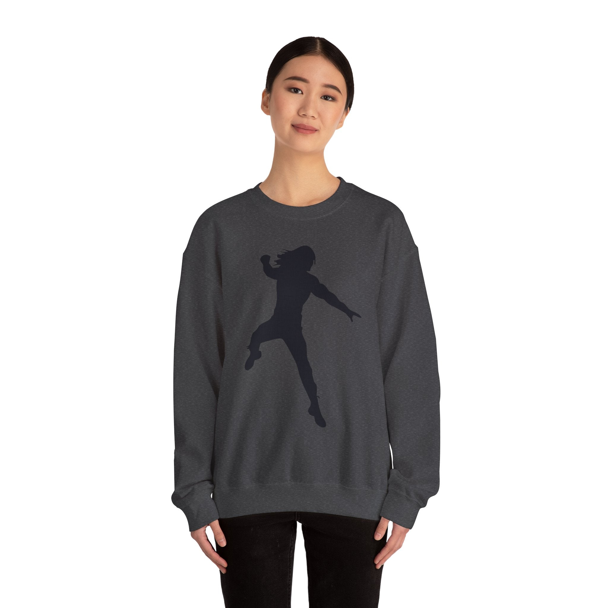 Roman Reigns Black Design, Wrestling Fan Unisex Sweatshirt - Gift for Him or Her, Casual Outwear, Graphic Design, Heavy Blend Crewneck Sweatshirt