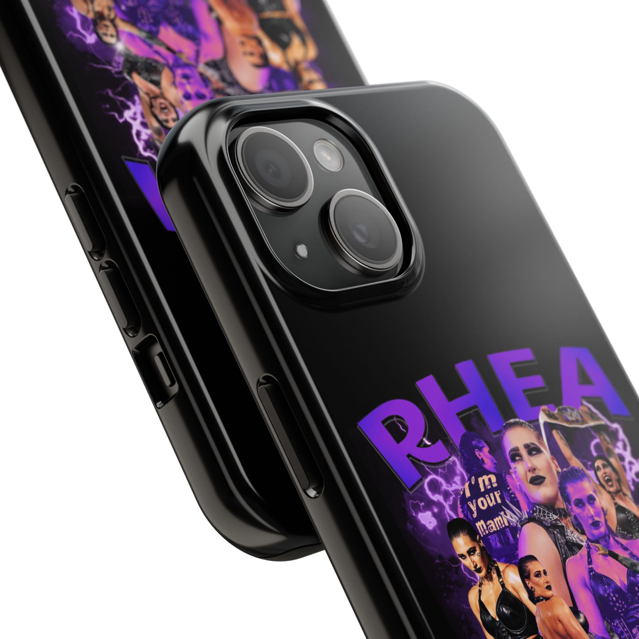 Rhea Ripley Graphic Portrait Design, iPhone and Samsung Case Cool Graphic Sports Fan Phone Case