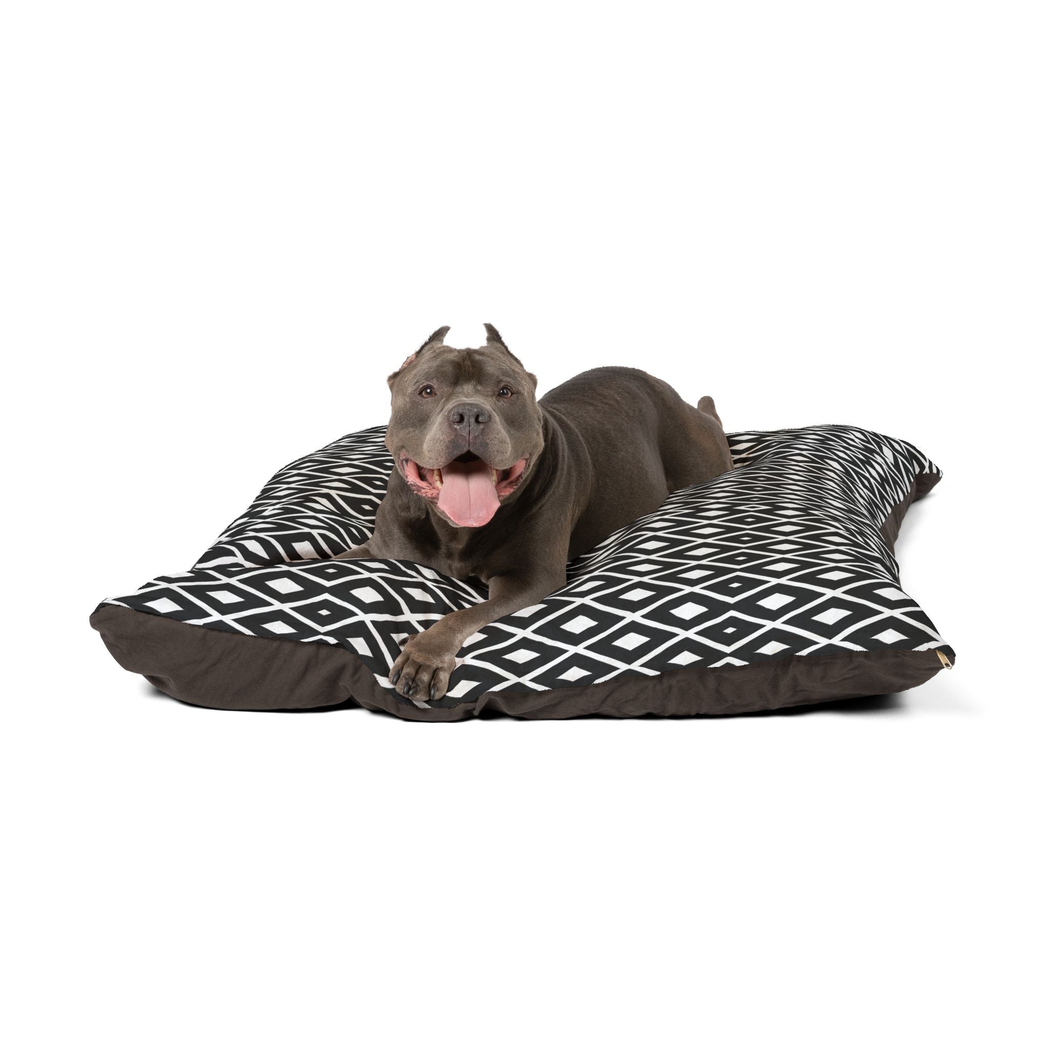 Black White Abstract Pet Bed - Cat and Dog Bed, Anti-Anxiety Small Dog Bed, Calming Dog Bed for Puppy, Cozy Cat Bed, Fluffy Dog Beds for Small Dogs, Washable Puppy Bed for Indoor Pets