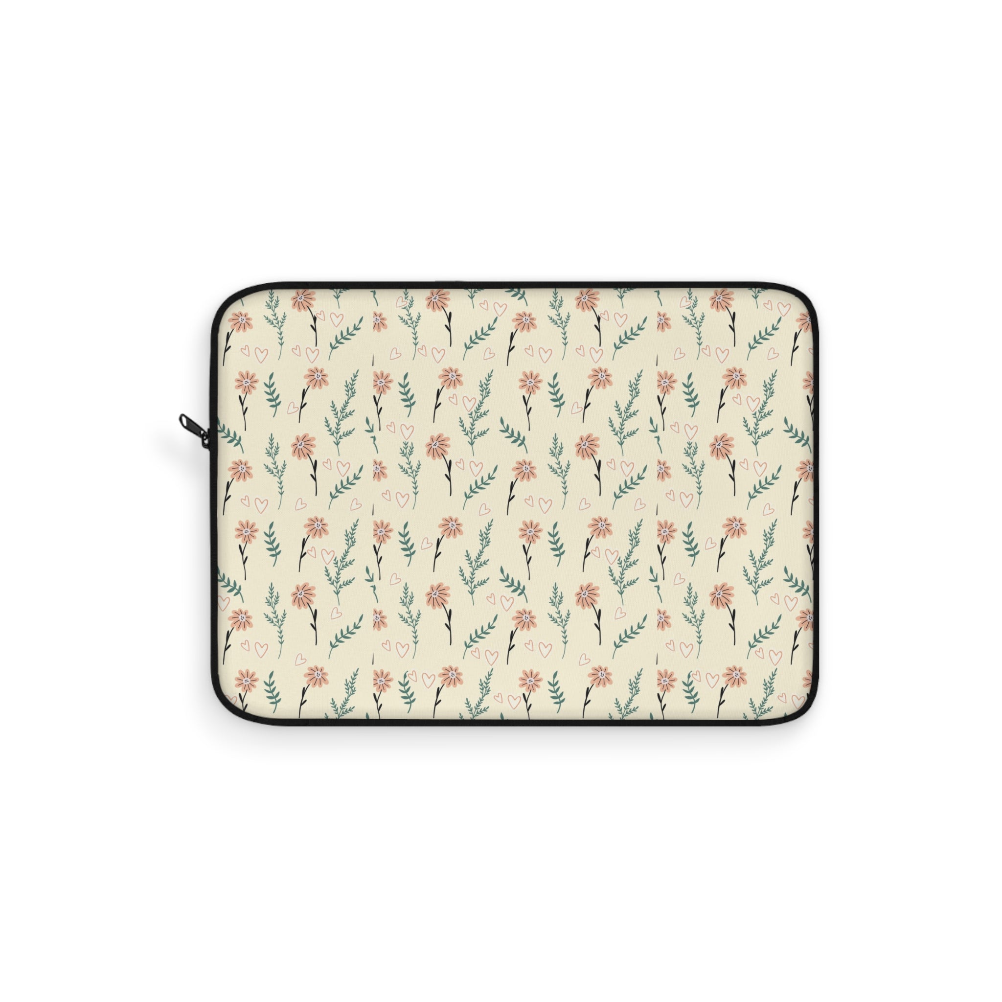 Pastel Colorful Floral Laptop Carrying Case, Computer Sleeve | Patchwork Cottage, Laptop Sleeve - Valentine's Day Gift