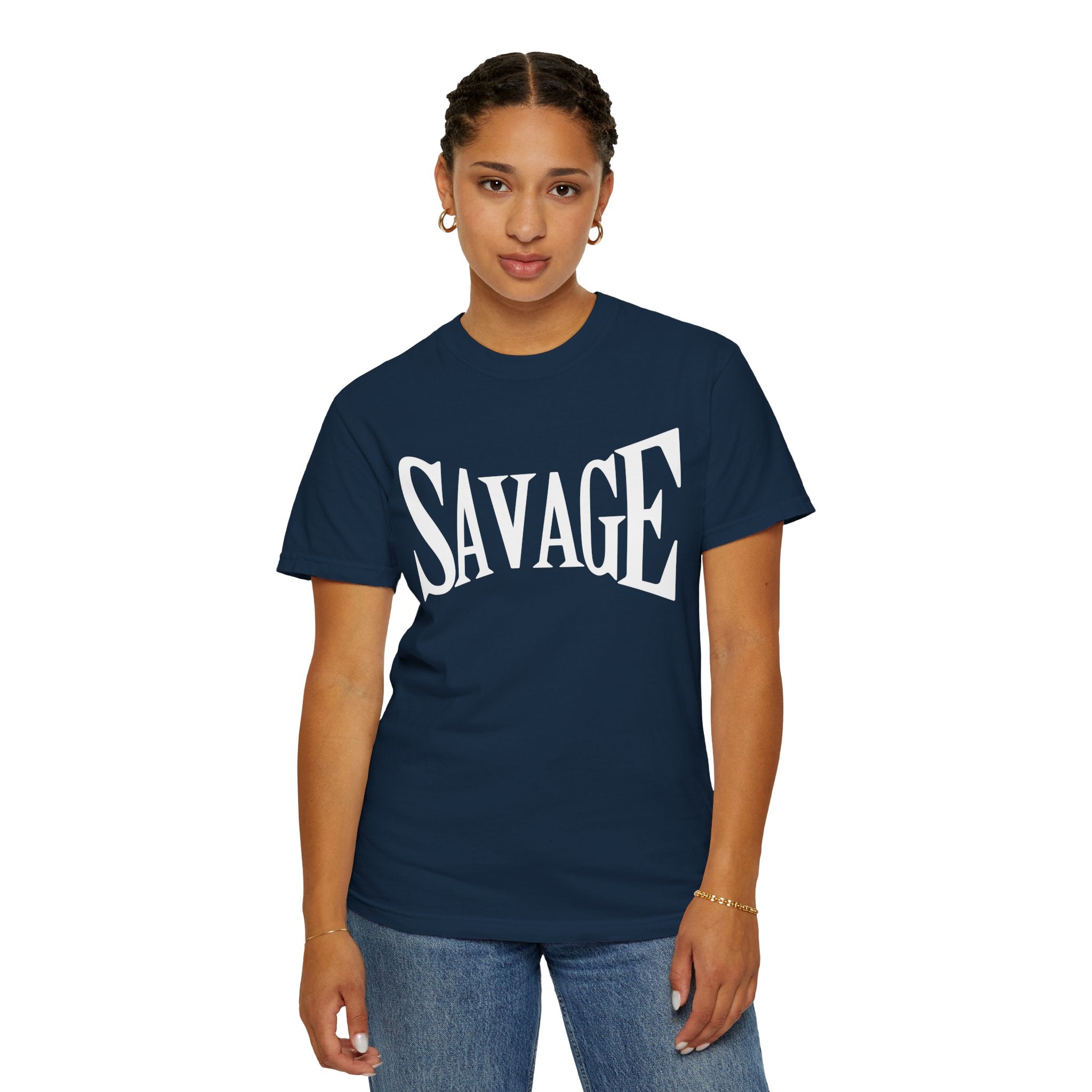 Savage, Graphic Design Unisex T-shirt, Casual Cotton Outwear, Gift for Him- Gift for Her, Stylish Tee, Cool Shirt, Trendy Apparel, Comfortable Top,