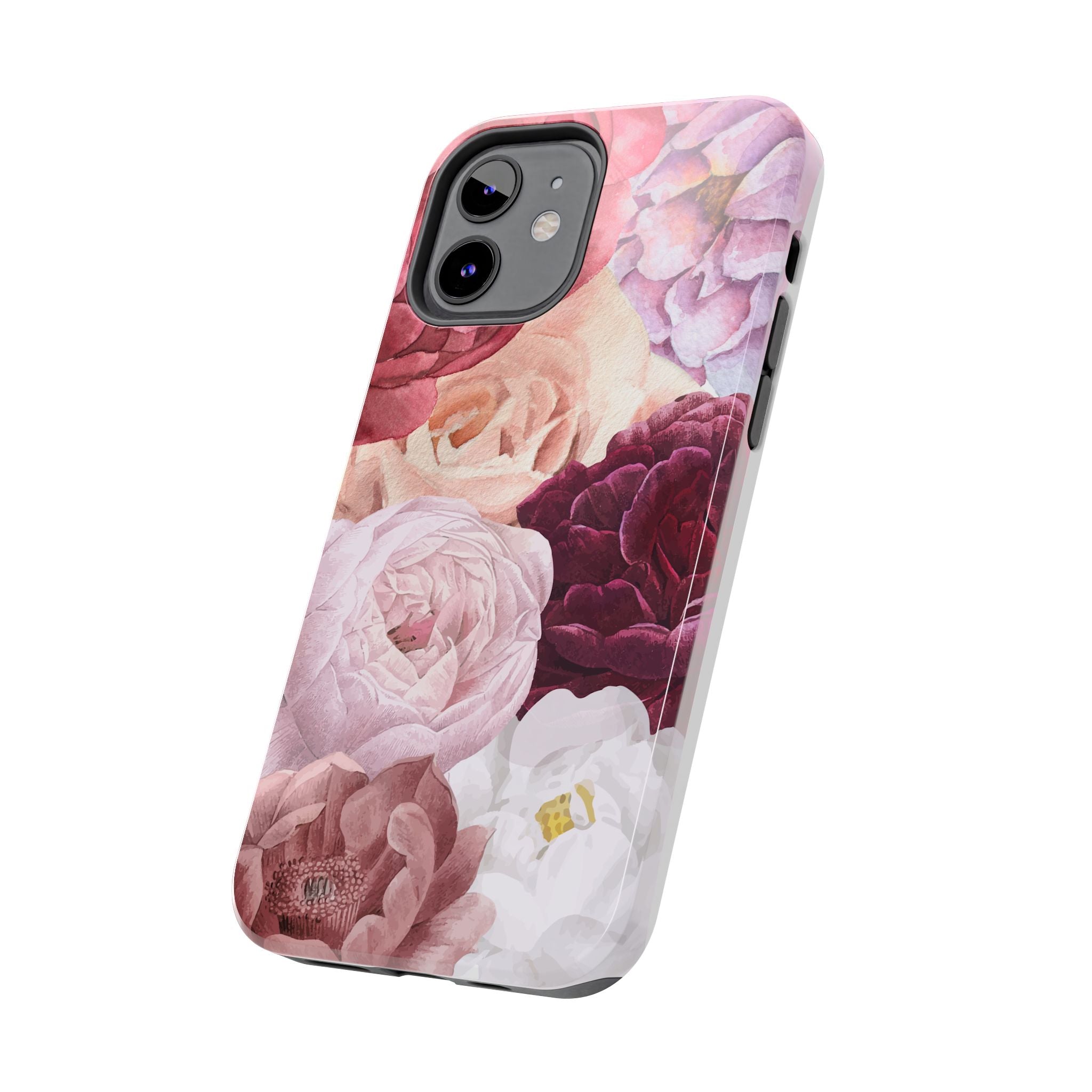 Pink Purple Watercolor Flower, Elegant Phone Cases, Stylish Phone Covers, Chic Phone Protectors, Fashionable Case for Her, Trendy Smartphone Accessories