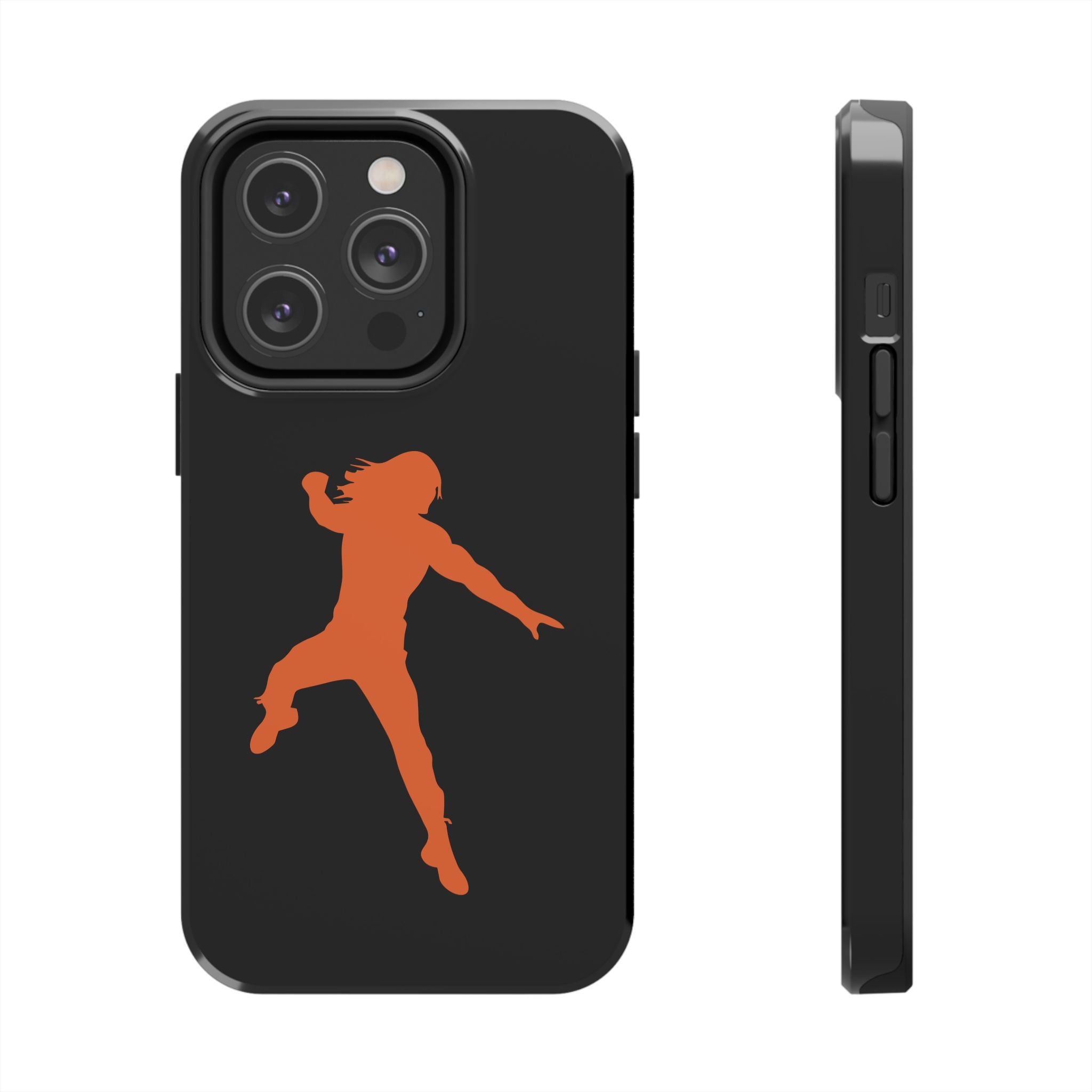 Roman Reigns Jump Orange Graphic Design, iPhone and Samsung Case Cool Graphic Sports Fan Phone Case