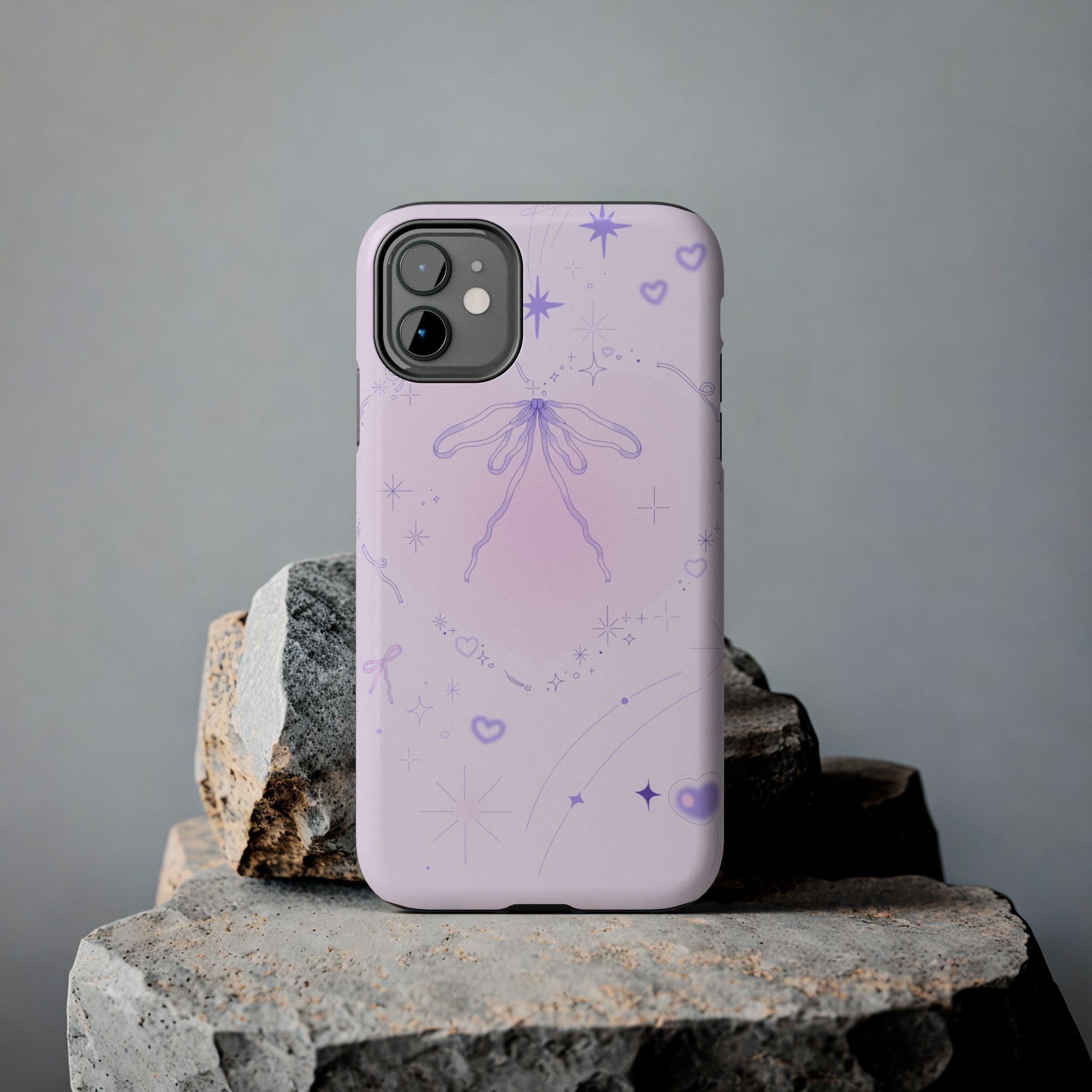 Pink Purple Delicate Fine Line Design, Elegant Phone Cases, Stylish Phone Covers, Chic Phone Protectors, Fashionable Case for Her, Trendy Smartphone Accessories