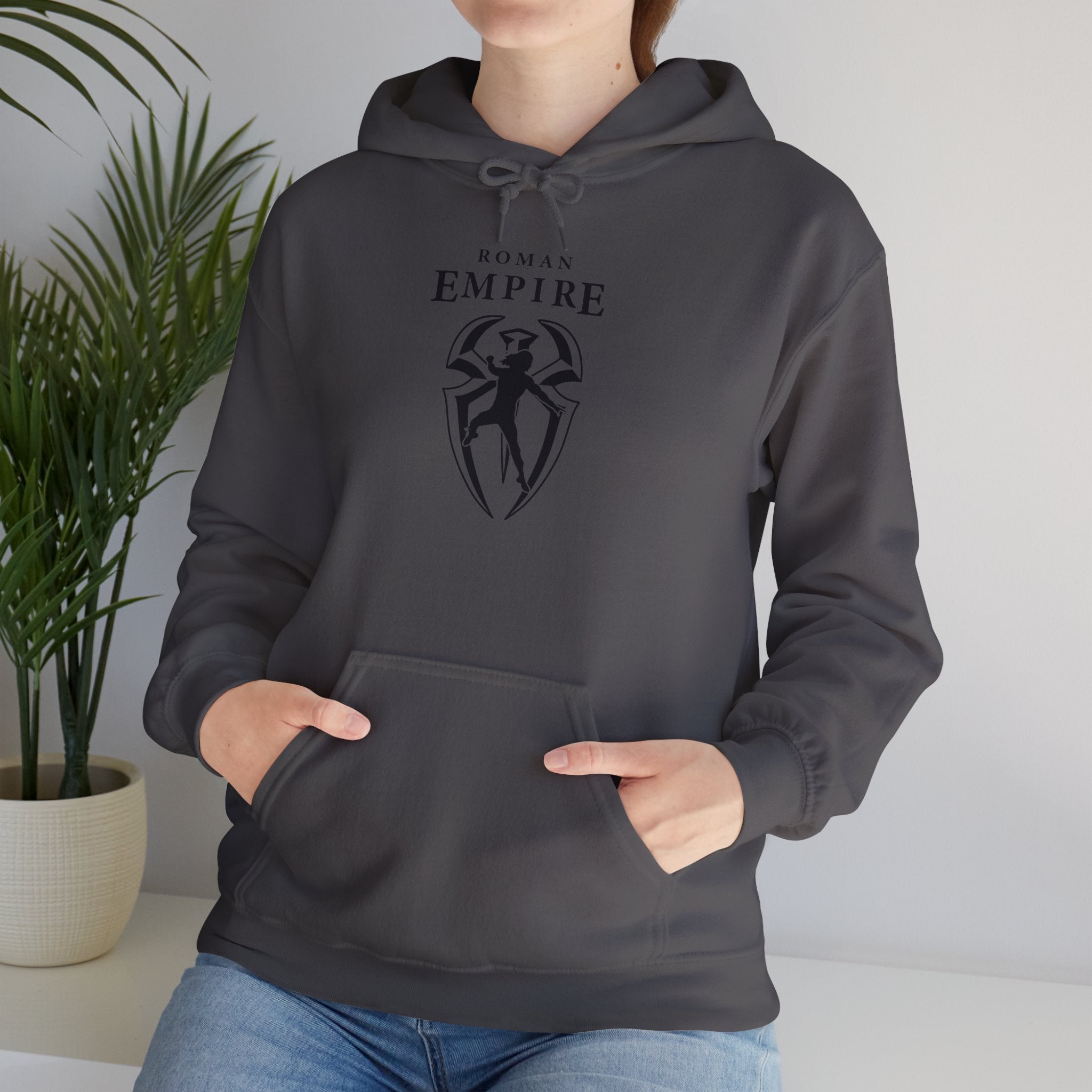 Roman Empire Roman Reigns Graphic Hoodies, Gift for Her - Gift for Him, Sports Fan Wrestling Unisex Hooded Sweatshirt, Casual Outwear