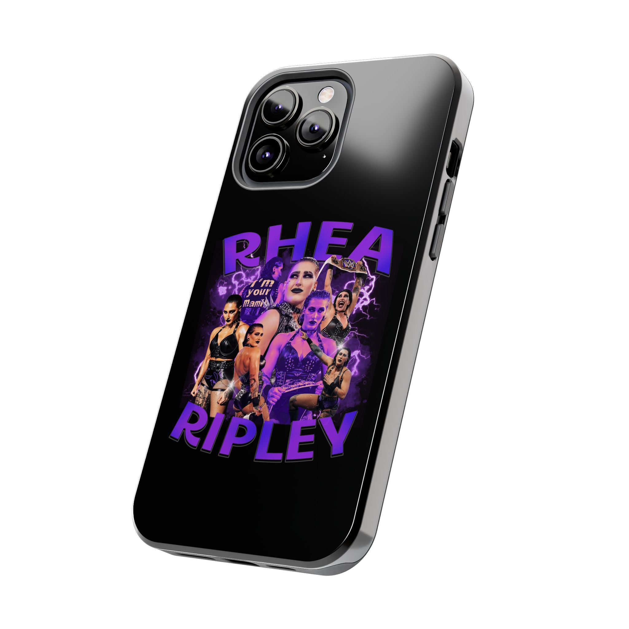 Rhea Ripley Graphic Portrait Design, iPhone and Samsung Case Cool Graphic Sports Fan Phone Case