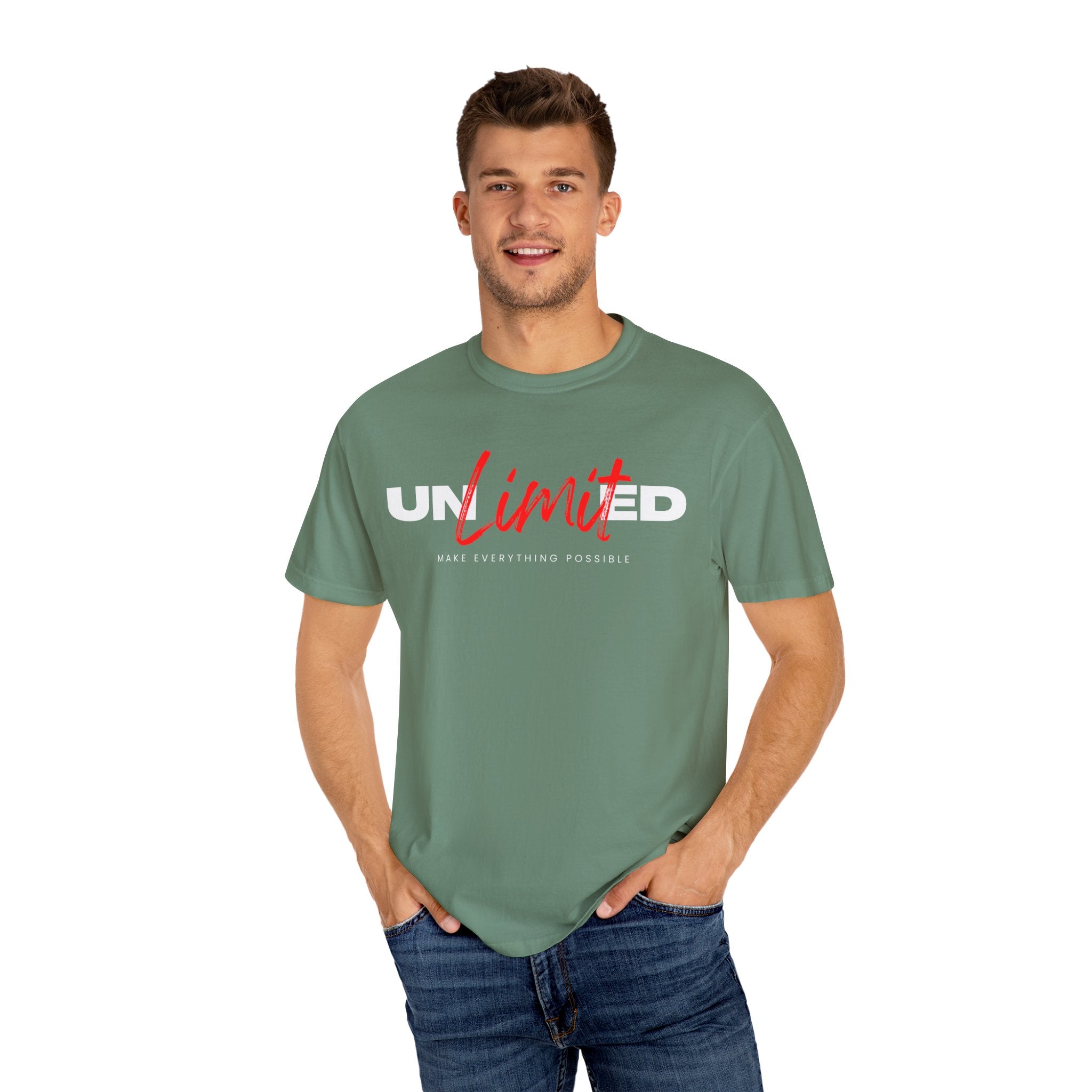 Unlimited, Make Everything Impossible, Graphic Design Unisex T-shirt, Casual Cotton Outwear, Gift for Him- Gift for Her, Stylish Tee, Cool Shirt, Trendy Apparel, Comfortable Top,