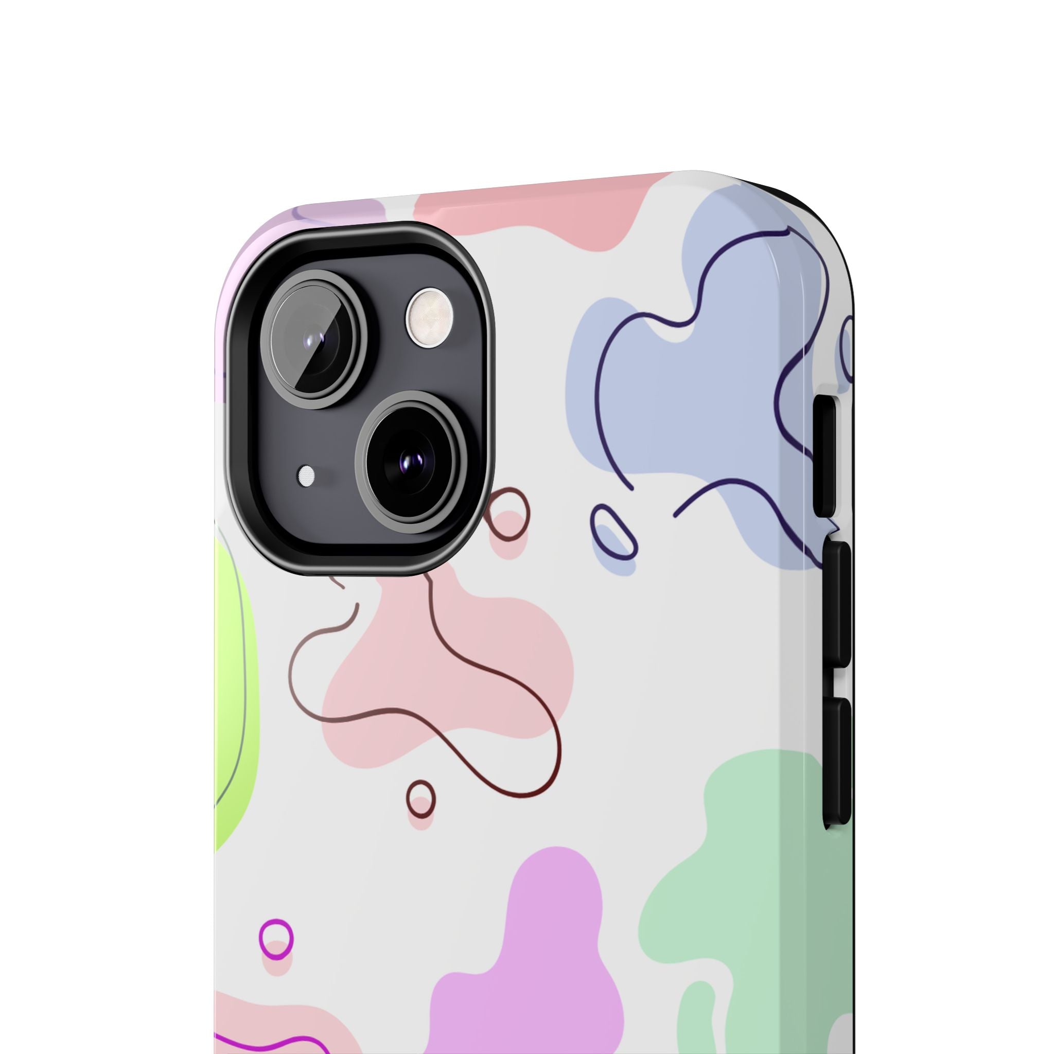 Colorful Pastel Abstract Patern, Elegant Phone Cases, Stylish Phone Covers, Chic Phone Protectors, Fashionable Case for Her, Trendy Smartphone Accessories