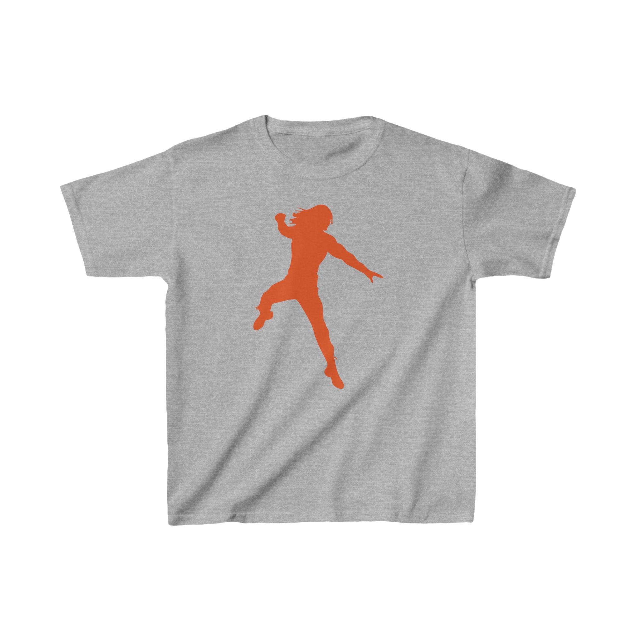 Jump Roman Reigns Orange Graphic Design Shirt, Unisex Kids Shirt, Sports Fan T-Shirt, Best Gift for Kids,  Cotton Shirt for Kids