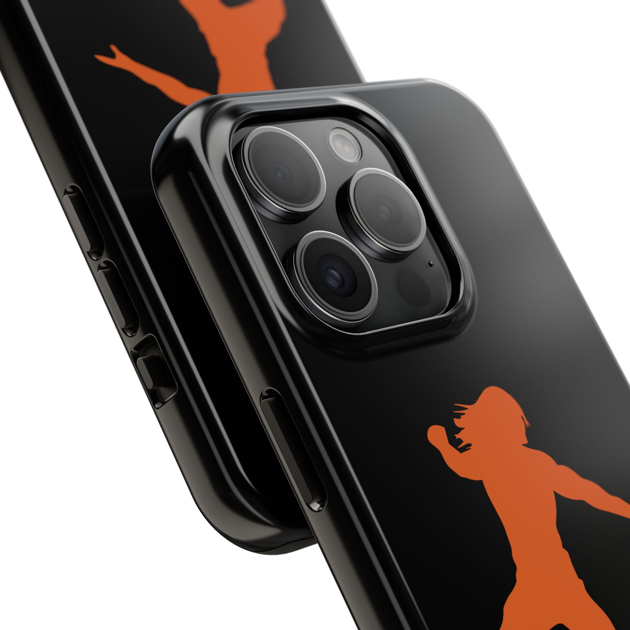 Roman Reigns Jump Orange Graphic Design, iPhone and Samsung Case Cool Graphic Sports Fan Phone Case