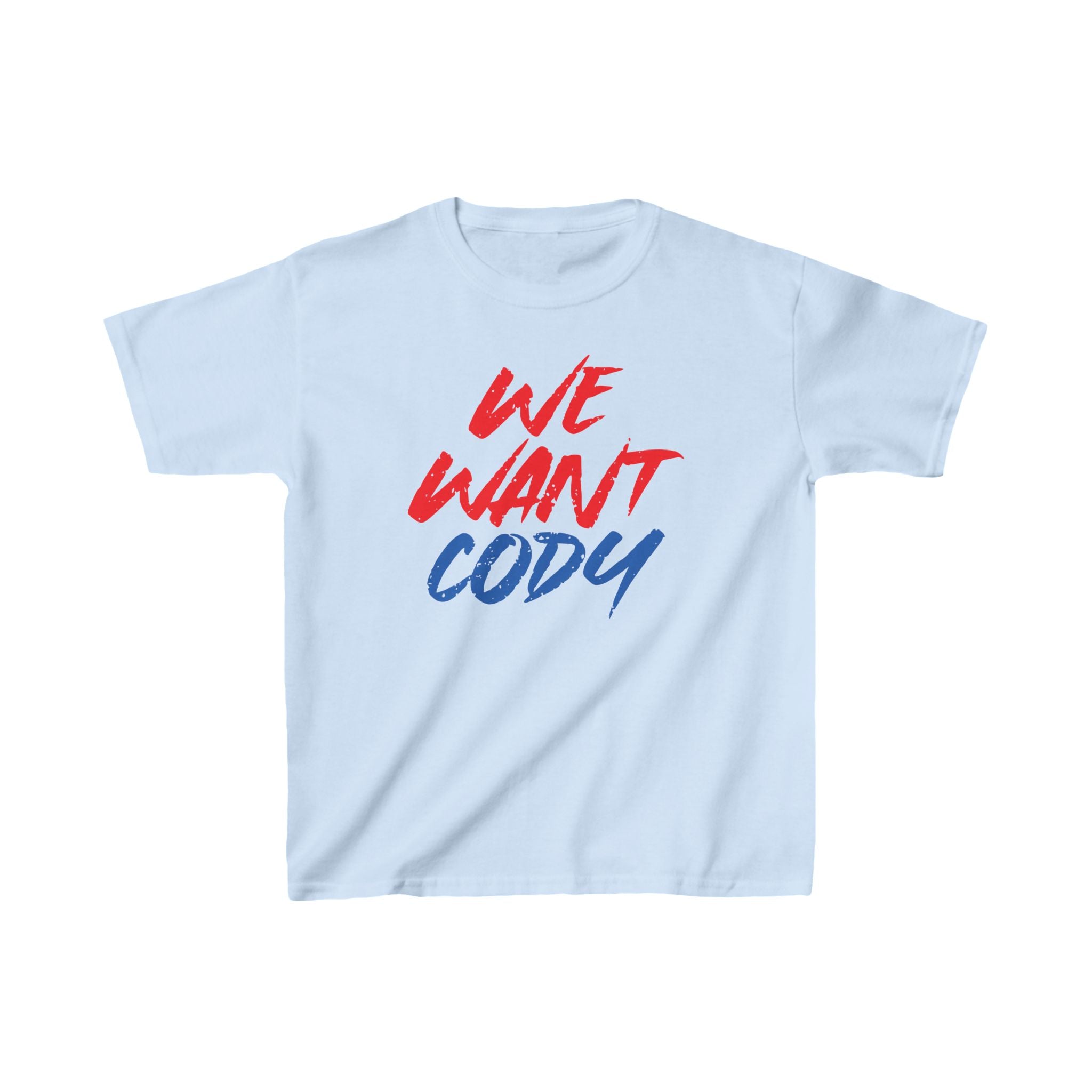 Cody Rhodes "We Want Cody" Shirt, Unisex Kids Shirt, Sports Fan T-Shirt, Best Gift for Kids,  Cotton Shirt for Kids