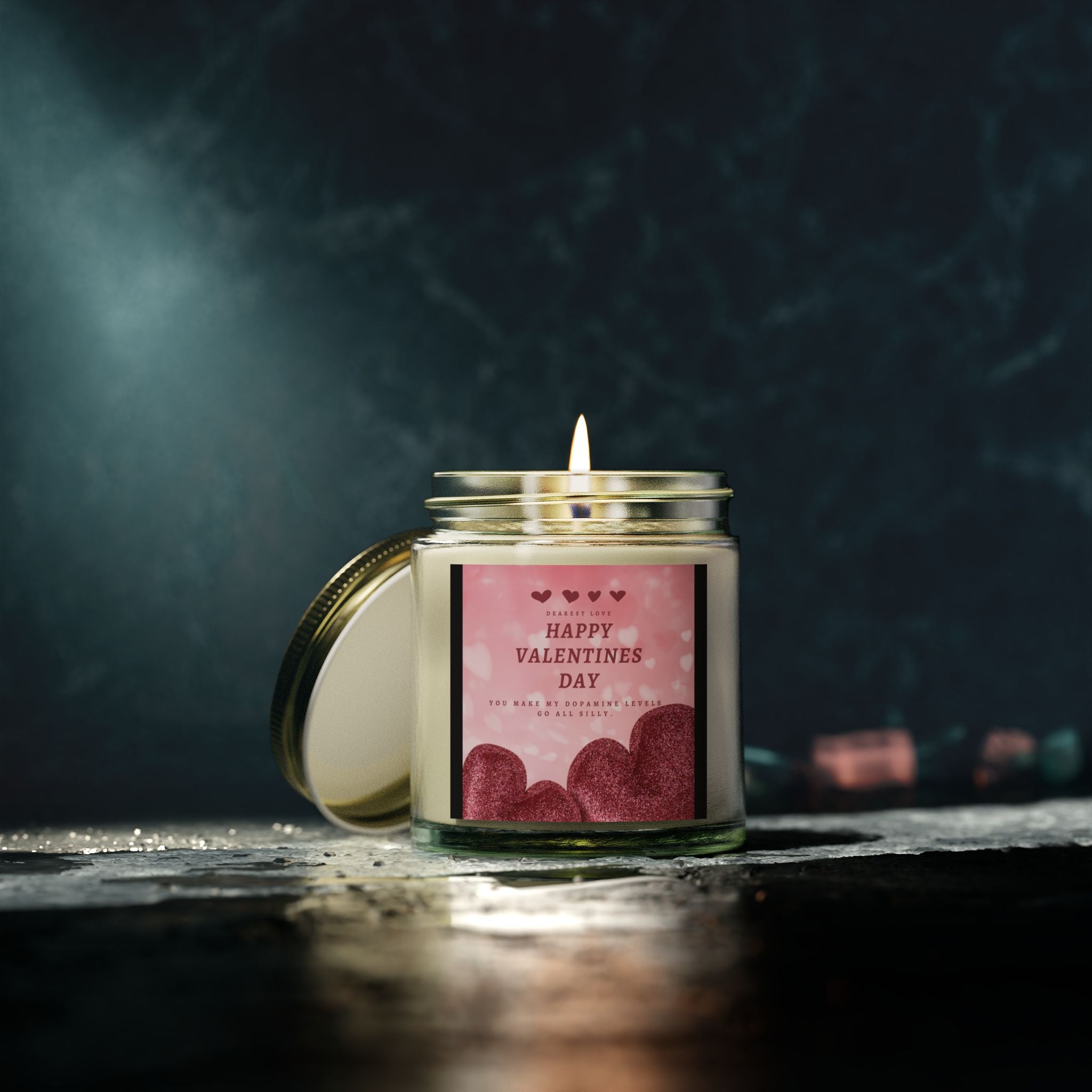 Dearest Love, Happy Valentine's Day Candle, Scented Candles, Luxury Candles Gifts for Women, Stress Relief Luxury Aromatherapy Candles, Romantic Candle Valentines Day Gifts for Her