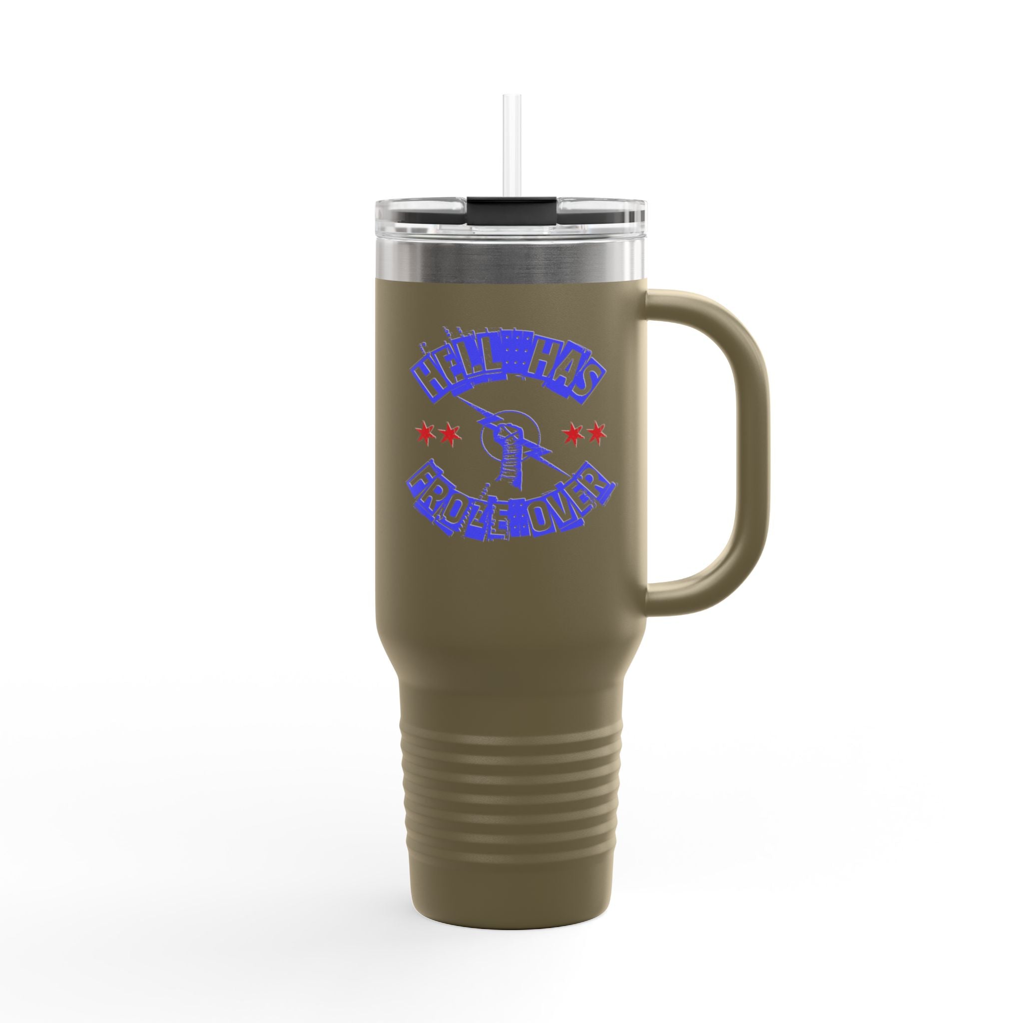 Hell Has Froze Over CM Punk Graphic Design,  Insulated Travel Mug, Gift for Her Gift for Him - 40oz, Gift for Her, Gift for Him