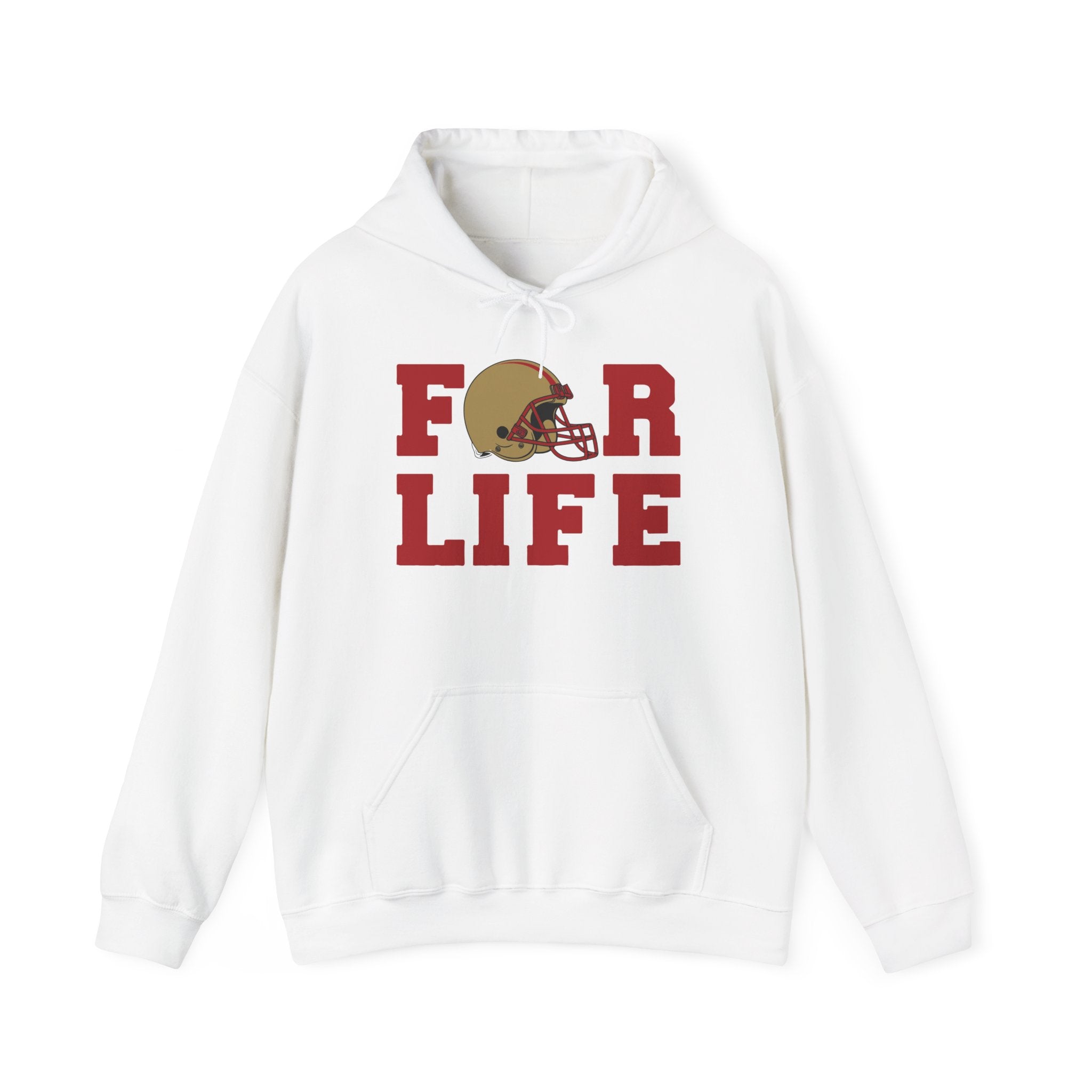 For Life San Francisco Football Fan Hoodies, SF Sports Team Sweatshirt, Football Fan Shirt, Hoodie Football Gift for Him Her