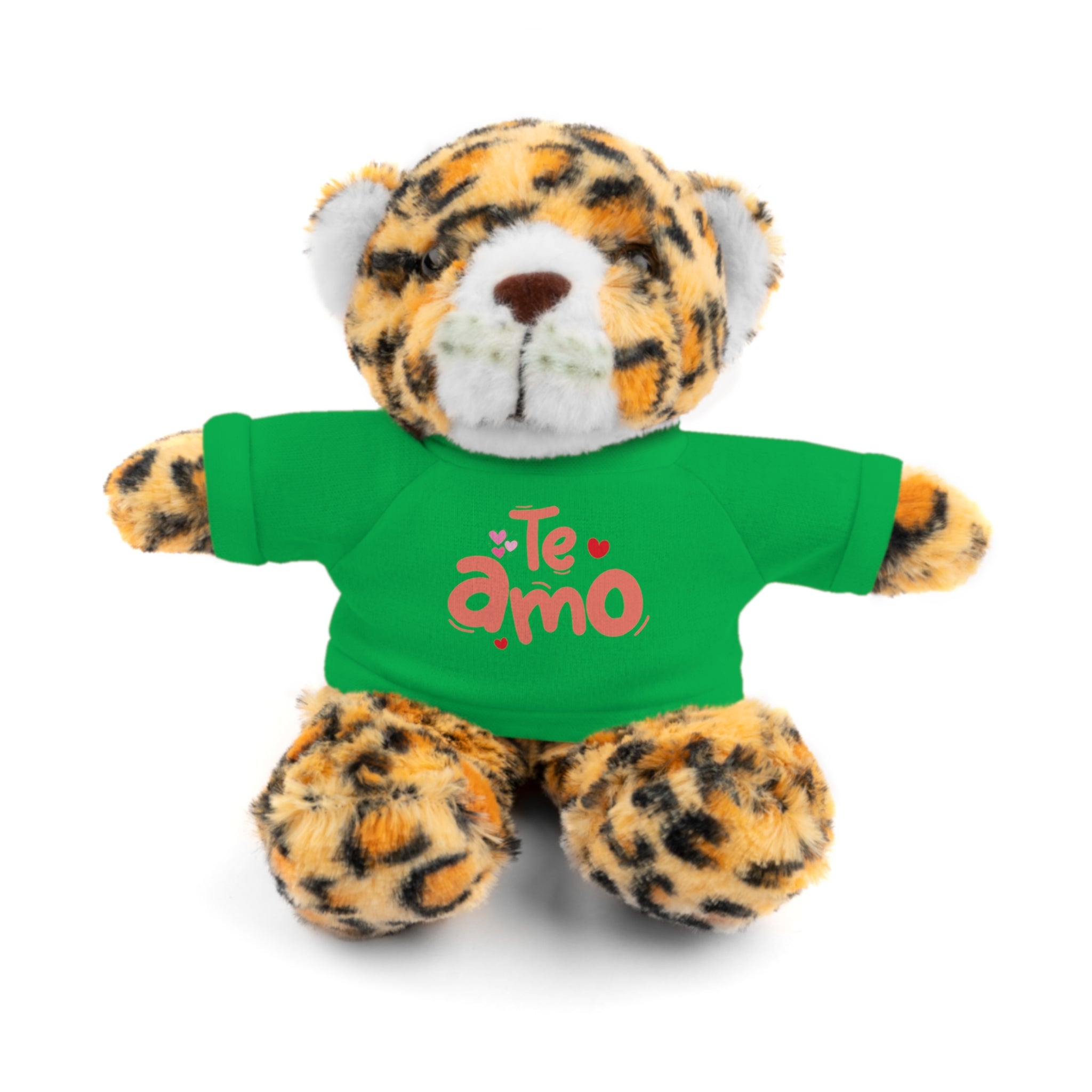 Cute Teddy Bear Plushy, Te Amo, Stuffed Animals Shirt Printed, Suitable for Soft Valentine's Day Gift