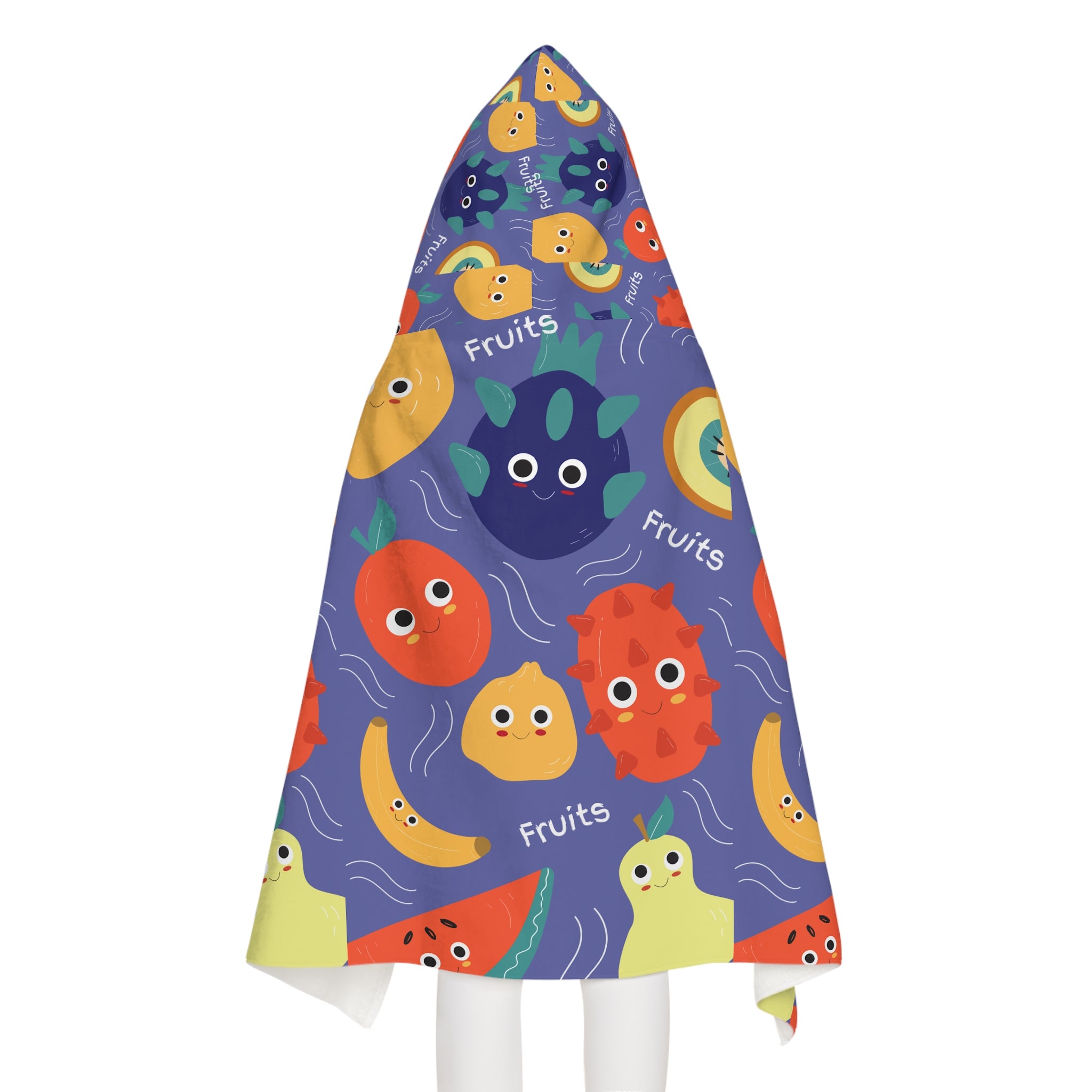 Fruit Design Hooded Towel, Cute Designs - Youth Hooded Towel