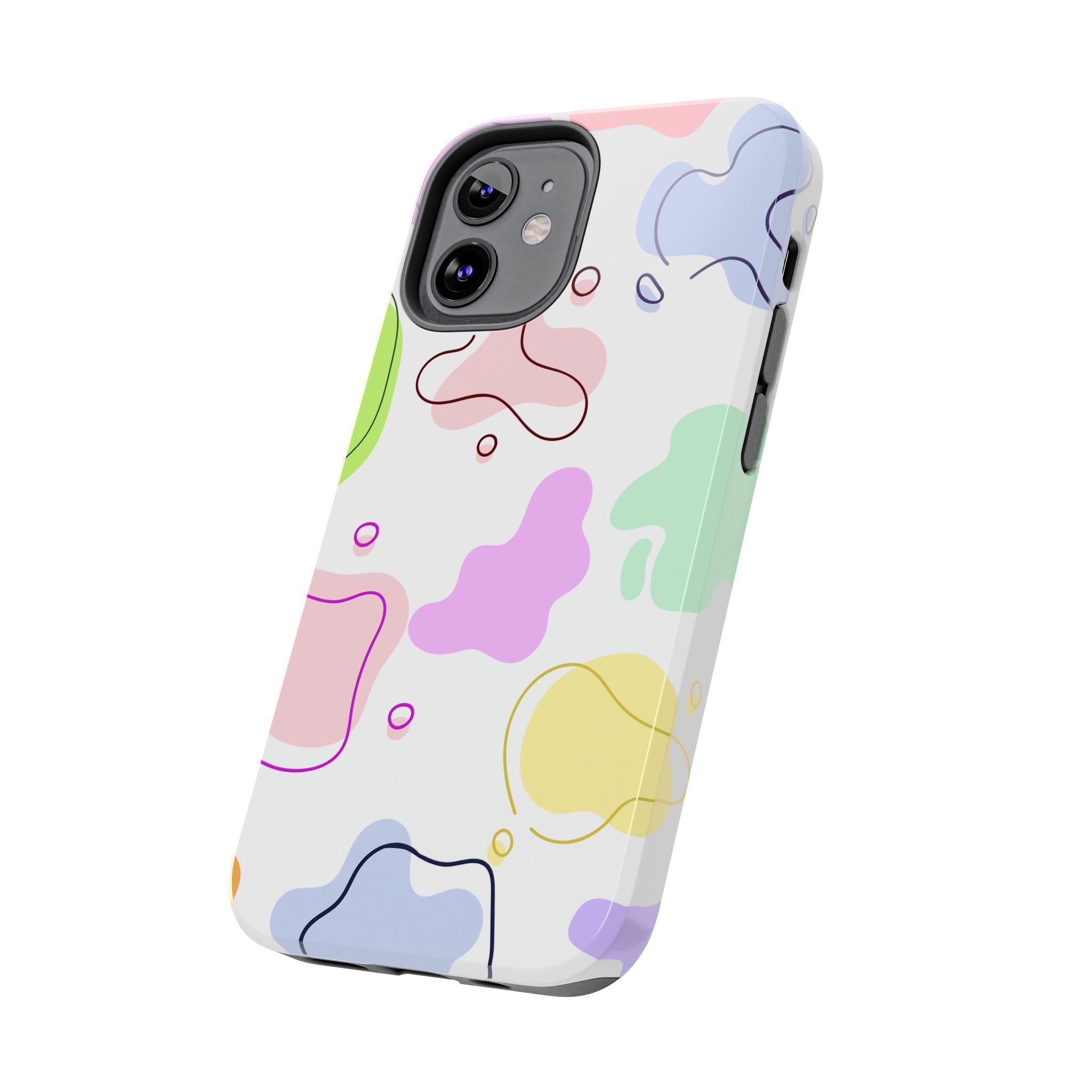 Colorful Pastel Abstract Patern, Elegant Phone Cases, Stylish Phone Covers, Chic Phone Protectors, Fashionable Case for Her, Trendy Smartphone Accessories