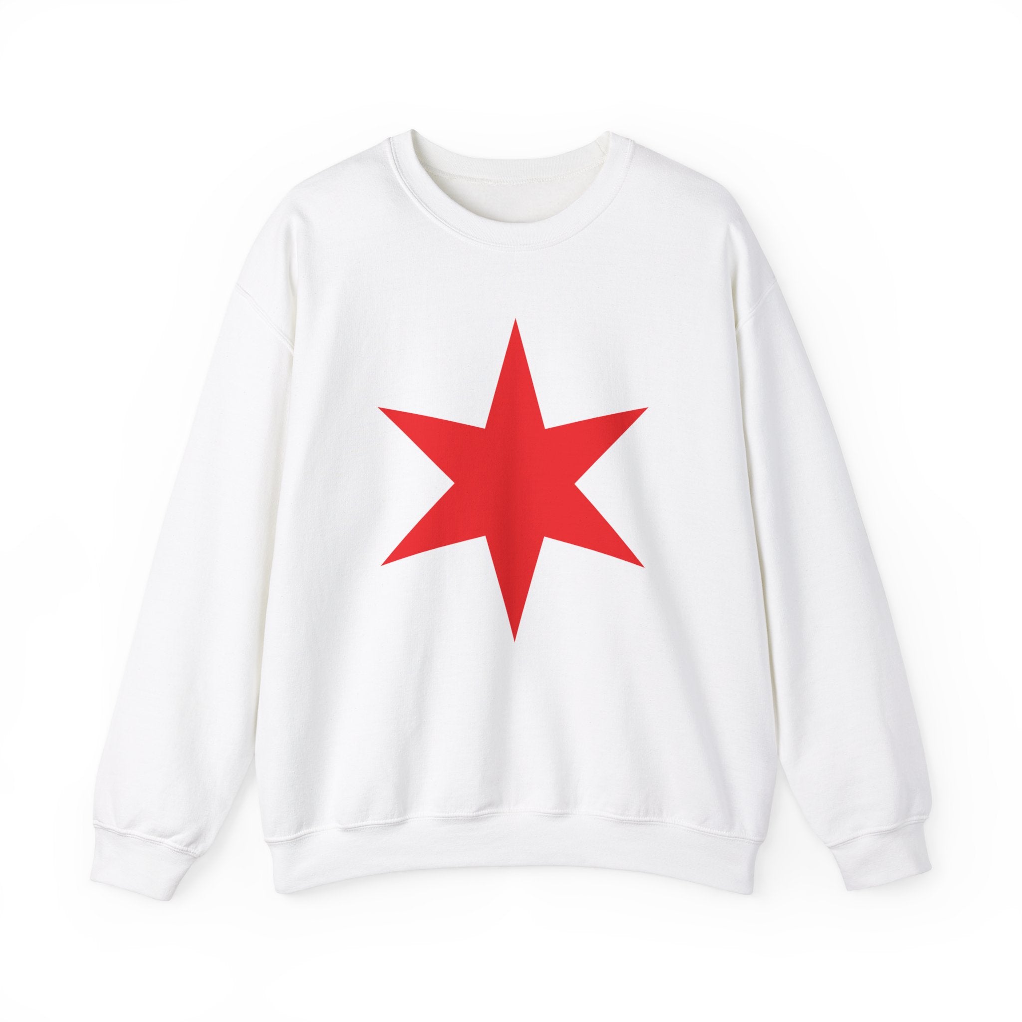 Chicago Star Sweatshirt, Wrestling Fan Unisex Sweatshirt - Gift for Him or Her, Casual Outwear, Heavy Blend Crewneck Sweatshirt