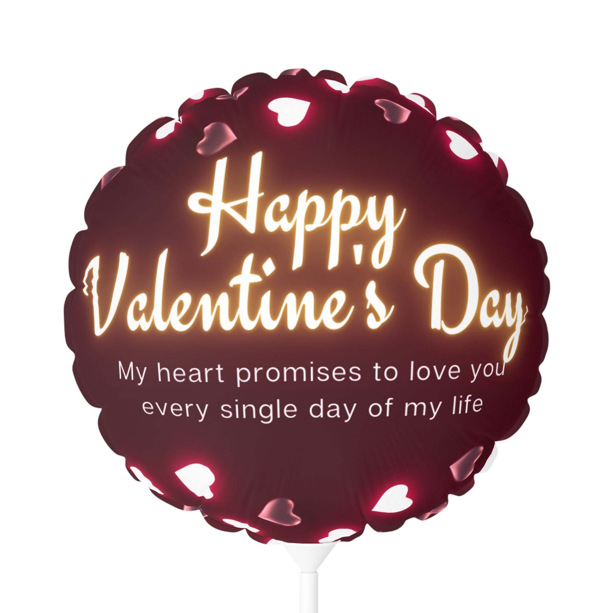 Valentine's Day-Pink Hearts- Balloons, Romantic Heart-Shaped Decorations and Words, Love Party Supplies, Anniversary Celebration