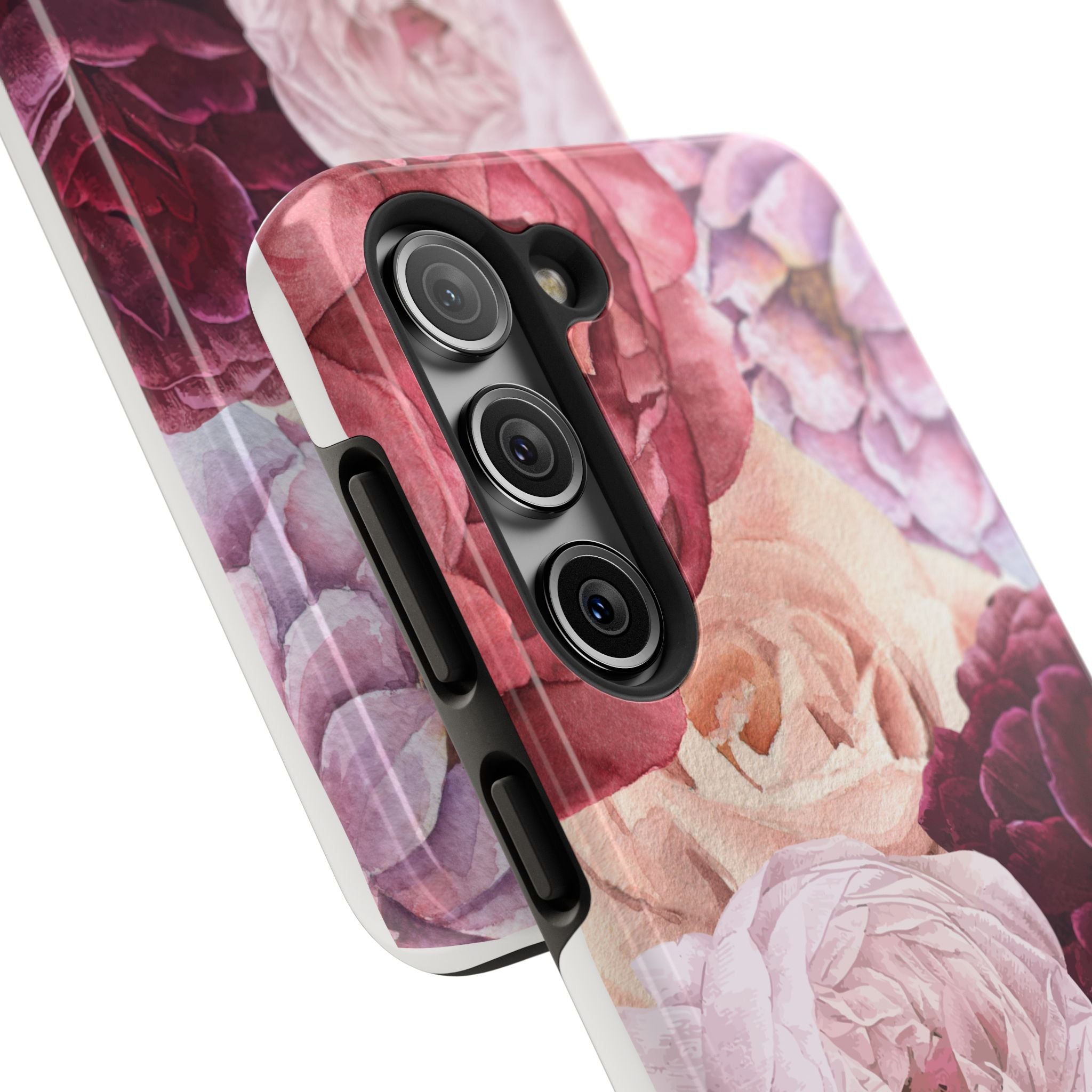 Pink Purple Watercolor Flower, Elegant Phone Cases, Stylish Phone Covers, Chic Phone Protectors, Fashionable Case for Her, Trendy Smartphone Accessories