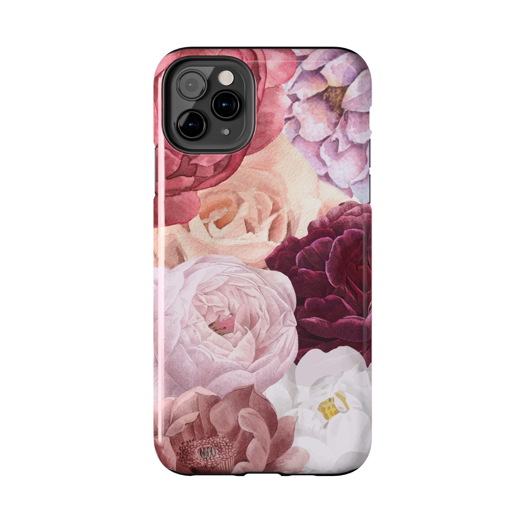 Pink Purple Watercolor Flower, Elegant Phone Cases, Stylish Phone Covers, Chic Phone Protectors, Fashionable Case for Her, Trendy Smartphone Accessories