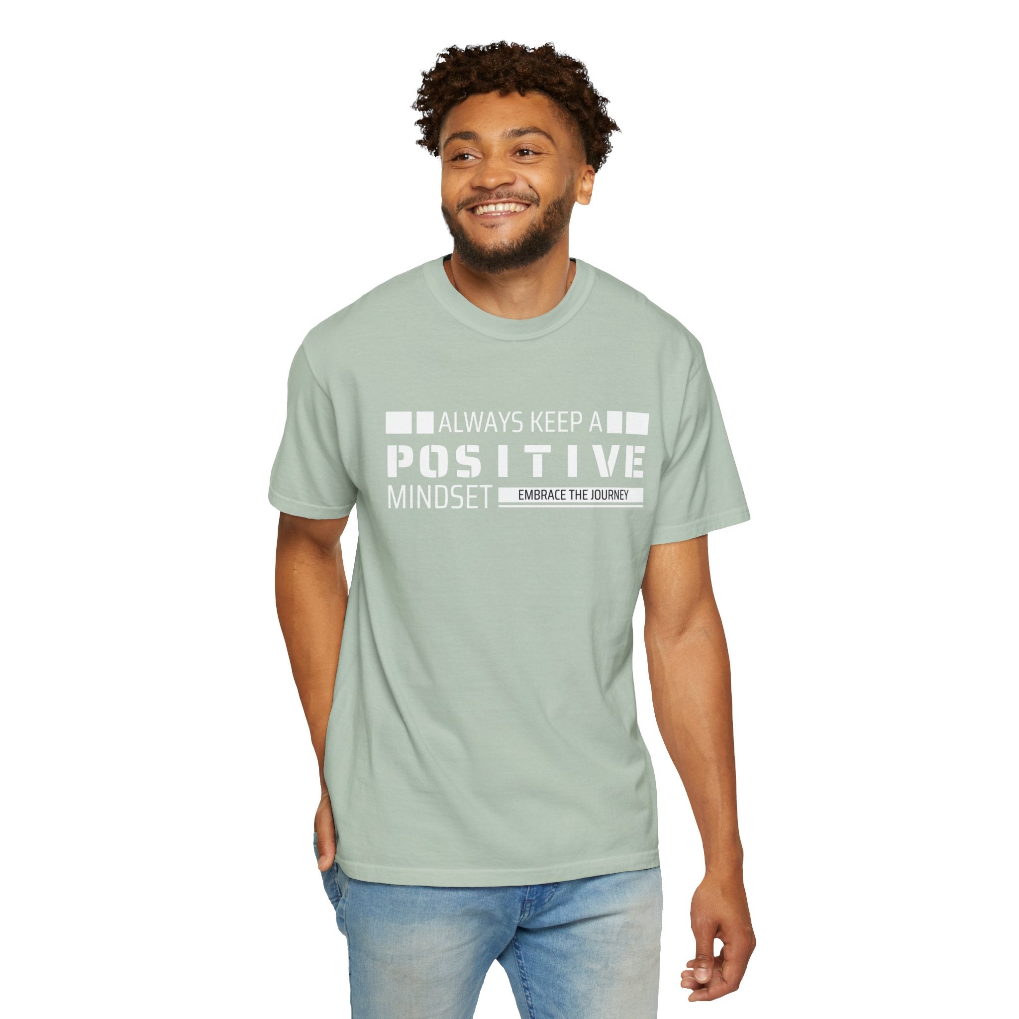 Always Keep A Positive Mindset, Graphic Design Unisex T-shirt, Casual Cotton Outwear, Gift for Him- Gift for Her, Stylish Tee, Cool Shirt, Trendy Apparel, Comfortable Top,