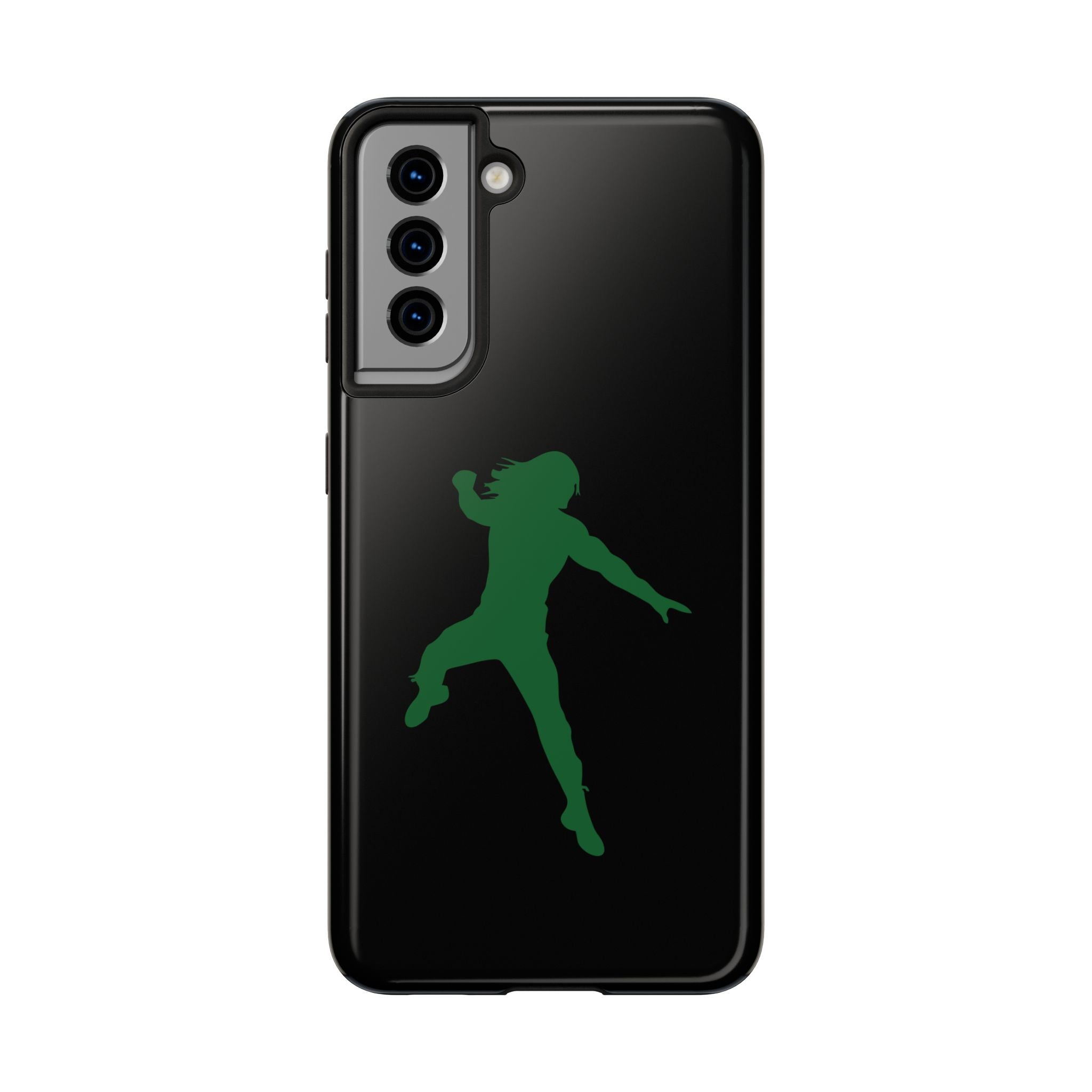 Roman Reigns Jump Green Graphic Design, iPhone and Samsung Case Cool Graphic Sports Fan Phone Case