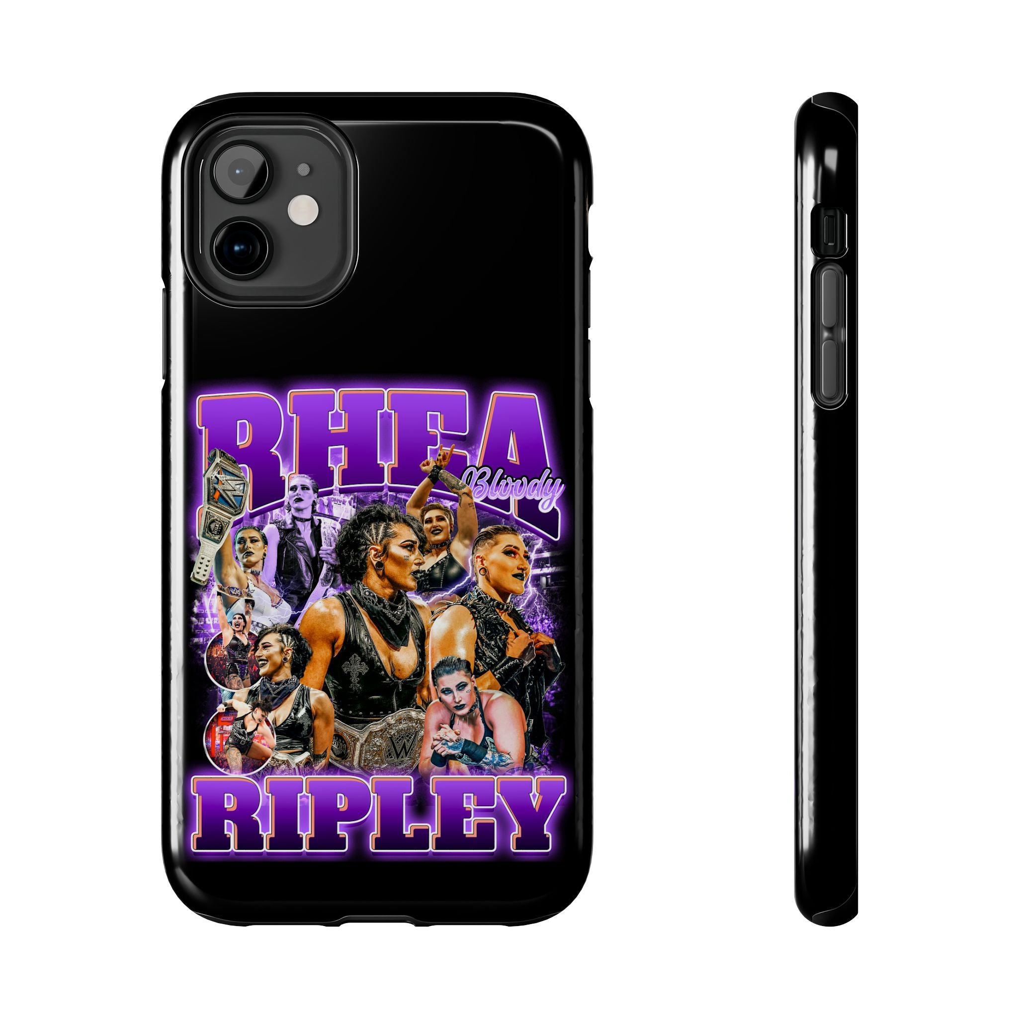 Rhea Ripley Graphic Portrait Design, iPhone and Samsung Case Cool Graphic Sports Fan Phone Case