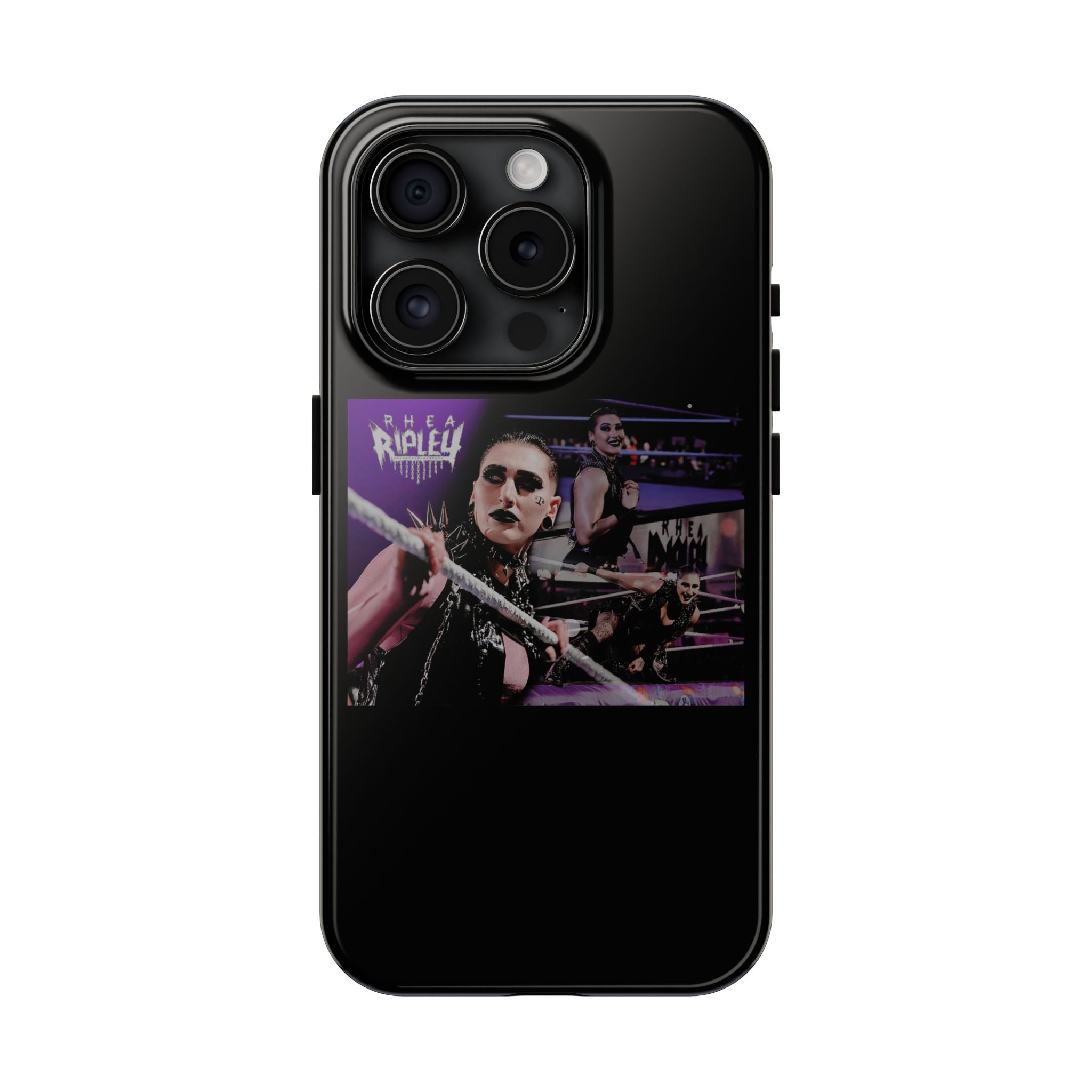 Rhea Ripley Wrap Graphic Portrait Design, iPhone and Samsung Case Cool Graphic Sports Fan Phone Case