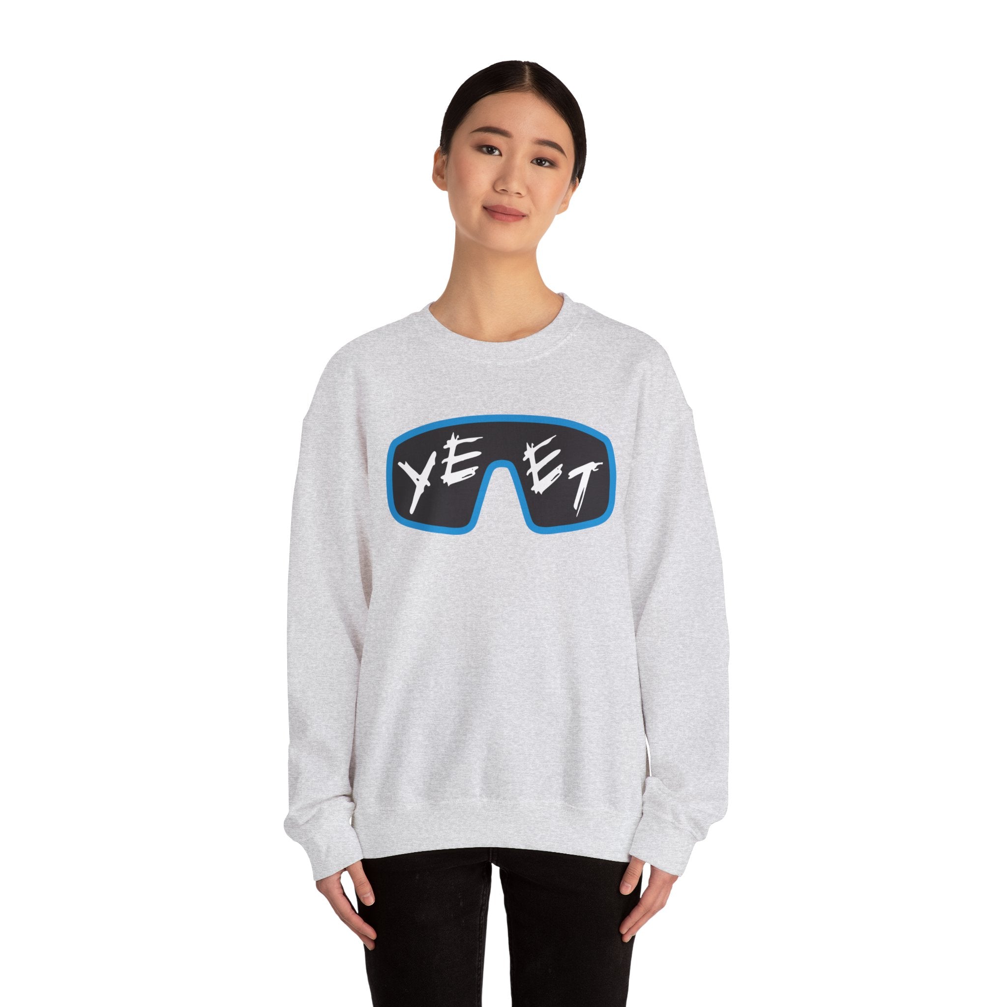 Yeet Glasses Sweatshirt, Wrestling Fan Unisex Sweatshirt - Gift for Him or Her, Casual Outwear, Heavy Blend Crewneck Sweatshirt