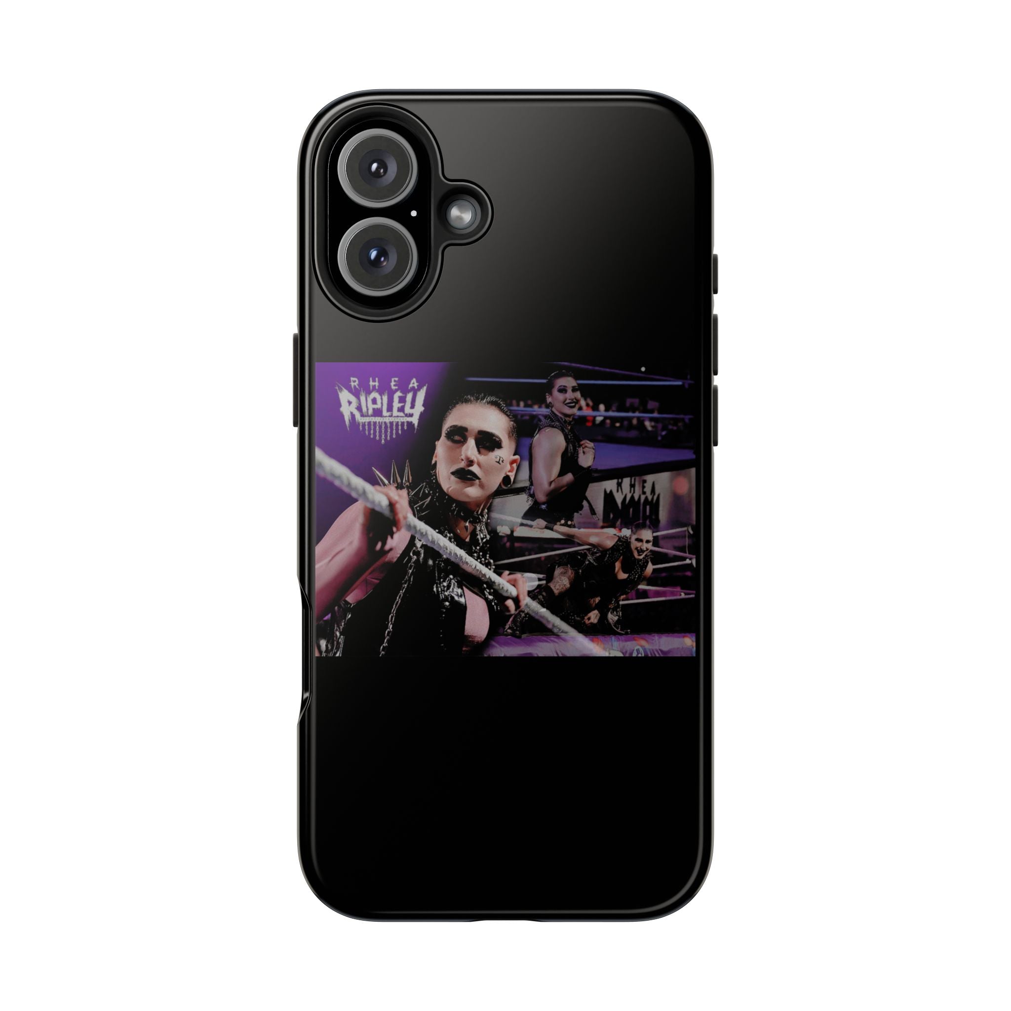 Rhea Ripley Wrap Graphic Portrait Design, iPhone and Samsung Case Cool Graphic Sports Fan Phone Case