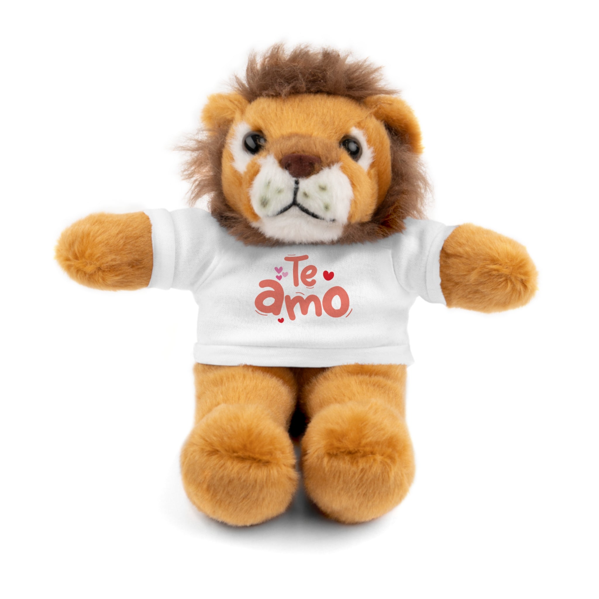 Cute Teddy Bear Plushy, Te Amo, Stuffed Animals Shirt Printed, Suitable for Soft Valentine's Day Gift