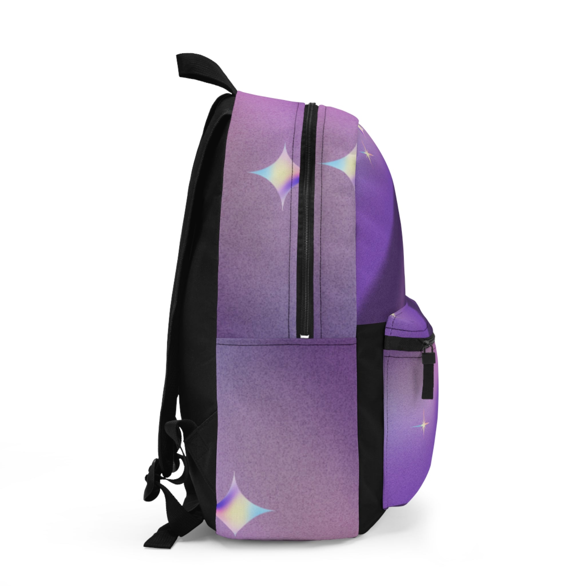 Purple Grainy Gradient Backpack - Multiple Organizational Compartments - Great for Work and Travel, Ideal as a backpack for women or men