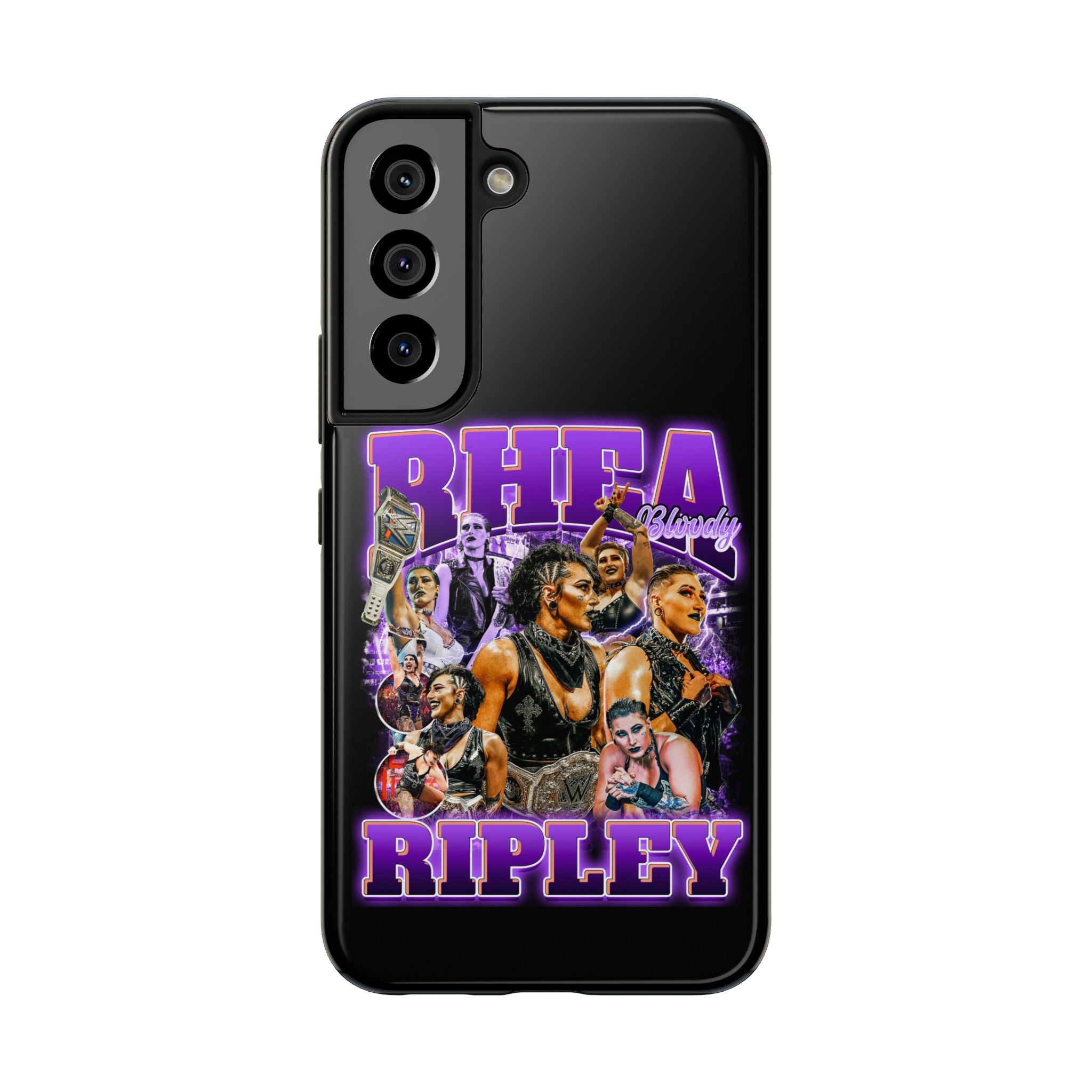 Rhea Ripley Graphic Portrait Design, iPhone and Samsung Case Cool Graphic Sports Fan Phone Case