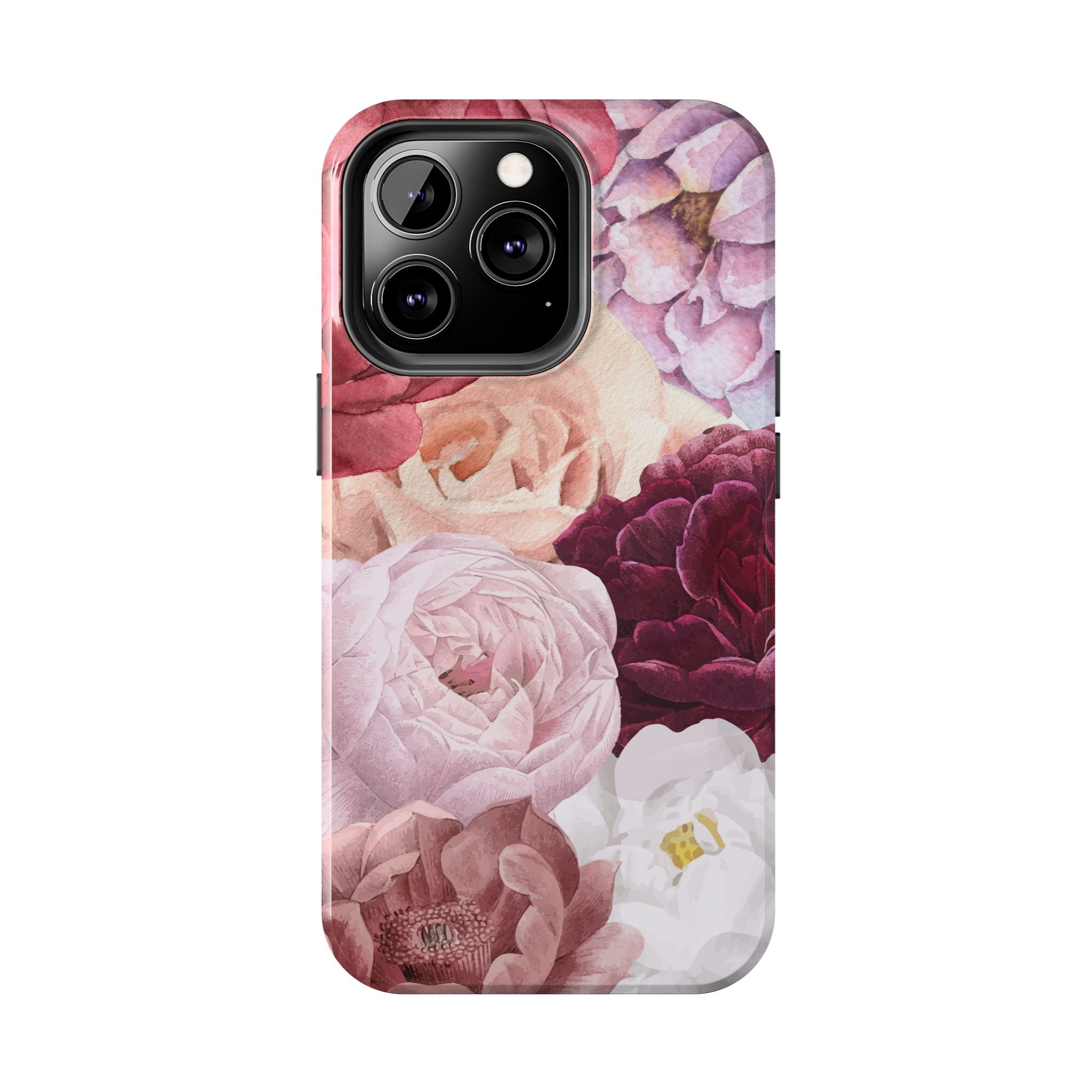 Pink Purple Watercolor Flower, Elegant Phone Cases, Stylish Phone Covers, Chic Phone Protectors, Fashionable Case for Her, Trendy Smartphone Accessories