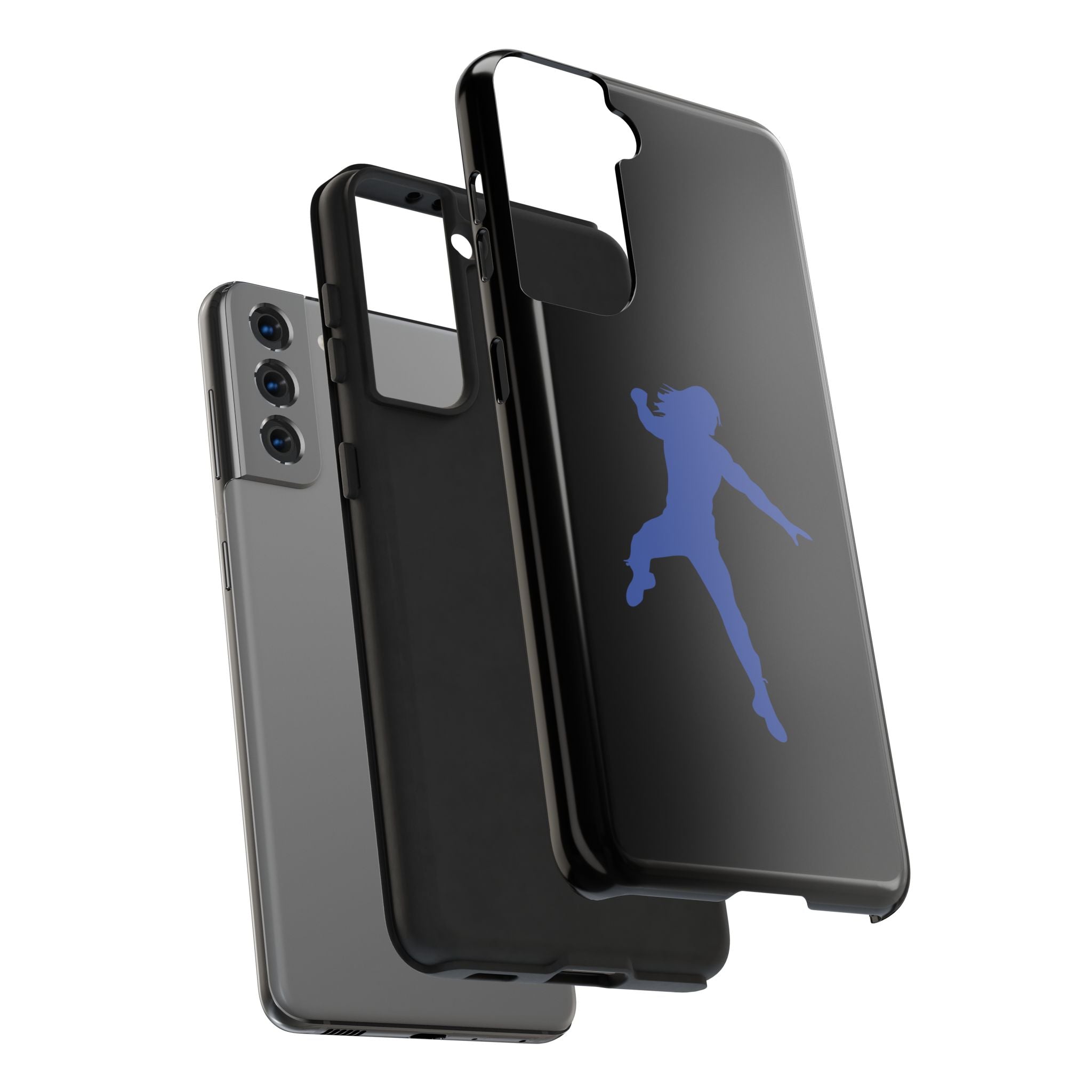 Roman Reigns Jump Blue Graphic Design, iPhone and Samsung Case Cool Graphic Sports Fan Phone Case