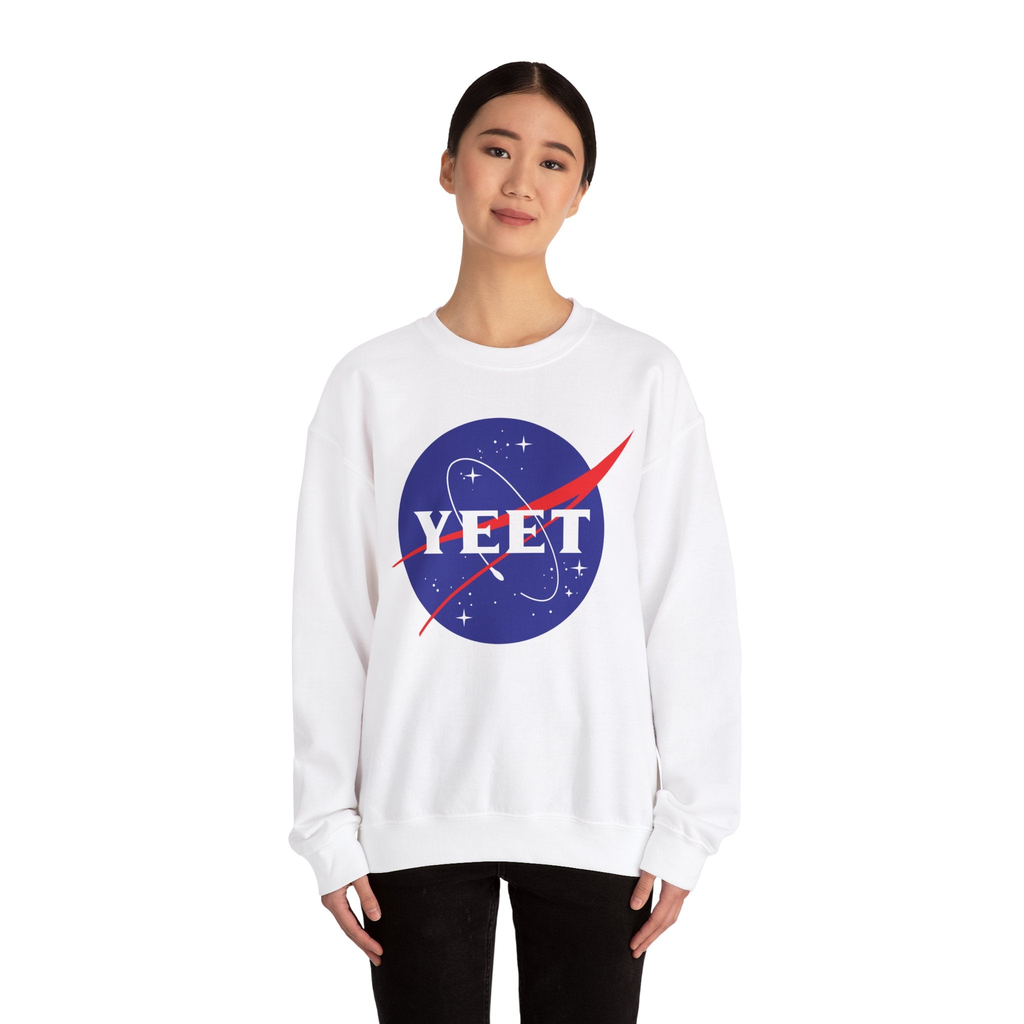 Yeet Nasa Sweatshirt  Design, Sports Sweatshirt, Wrestling Fan Unisex Sweatshirt - Gift for Him or Her, Casual Outwear, Heavy Blend Crewneck Sweatshirt