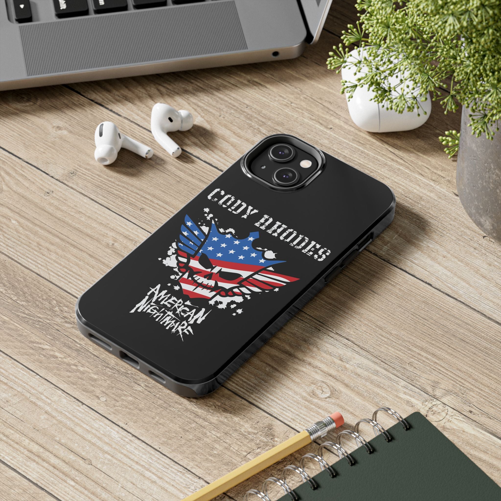 Cody Rhodes, American Nightmare, iPhone and Samsung Case Cool Graphic Sports Fan Phone Case